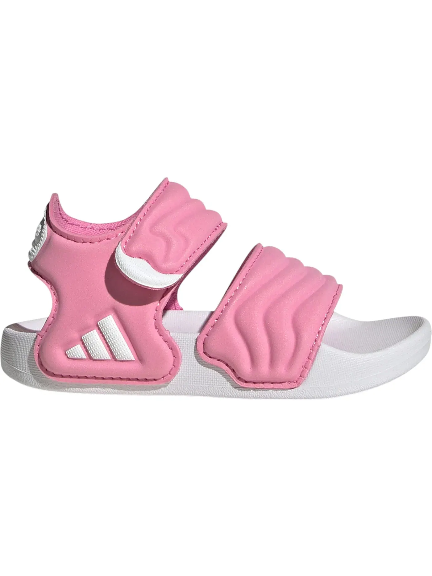 Детские сандалии-слайды с тремя ремешками Adilette Sandal 3 Adidas — изображение 1 из 1, розовый белый розовый