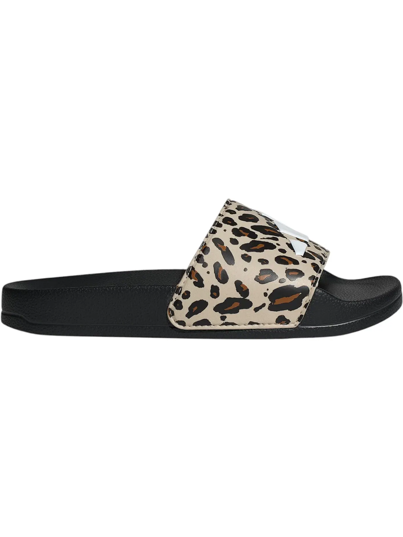 Детские шлепанцы с принтом Adidas Adilette Shower Logo Sandals — изображение 1 из 1, белый/черный