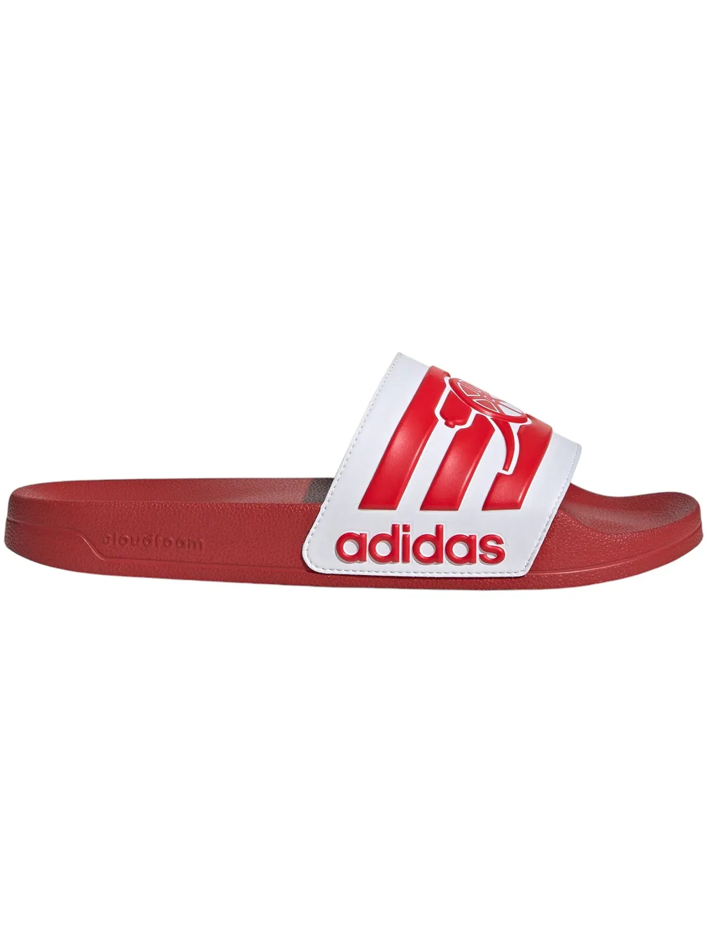 Мужские шлепанцы для душа Adilette Shower Slides Adidas — изображение 1 из 1, красный//белый