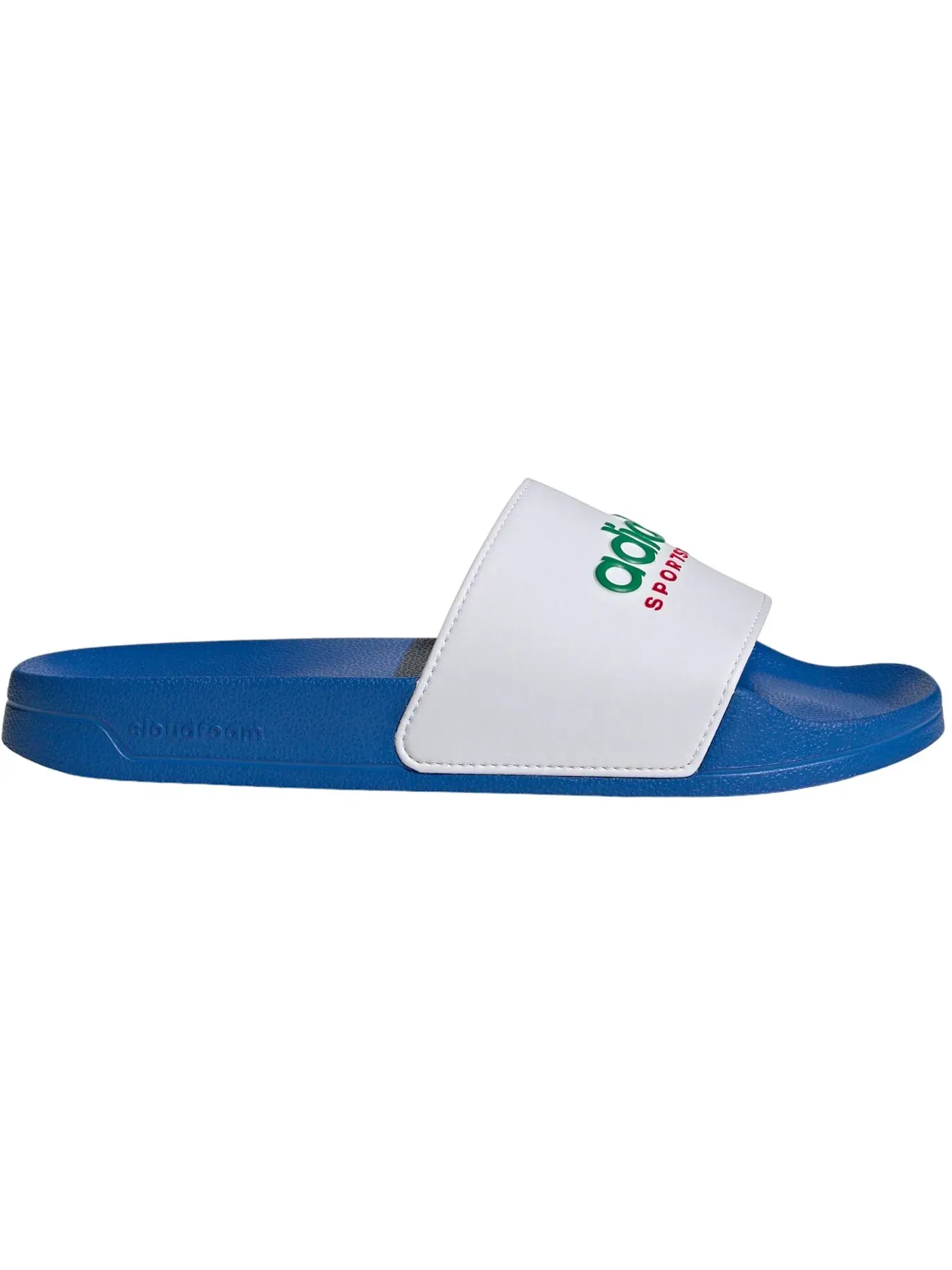 Мужские шлепанцы без задника Adilette Shower Slides Adidas — изображение 1 из 1, яркий/белый/зеленый
