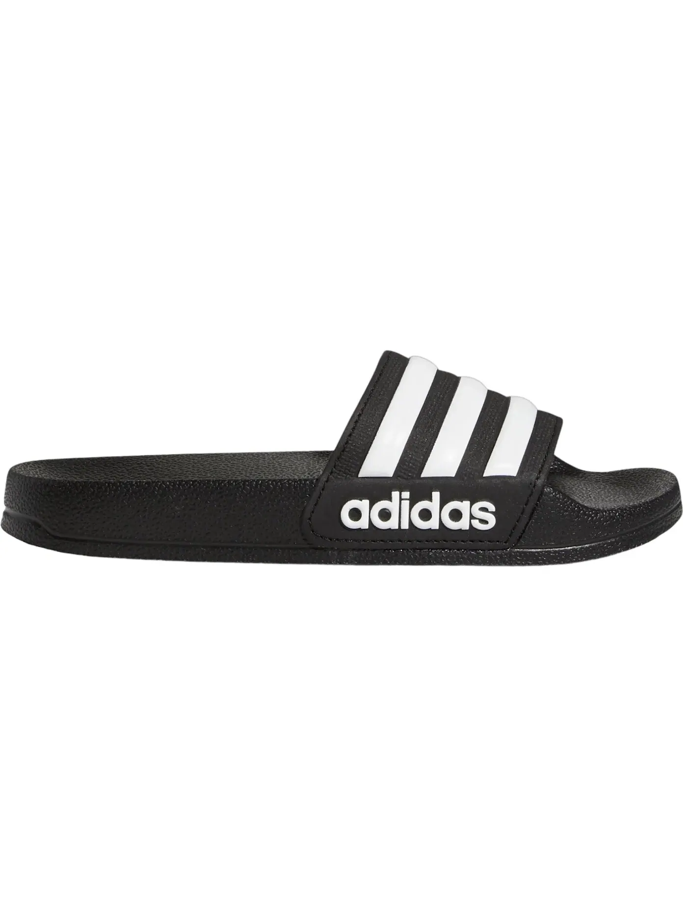 Детские шлепанцы с логотипом Adidas Adilette Shower Slides — изображение 1 из 1, черный/белый/черный