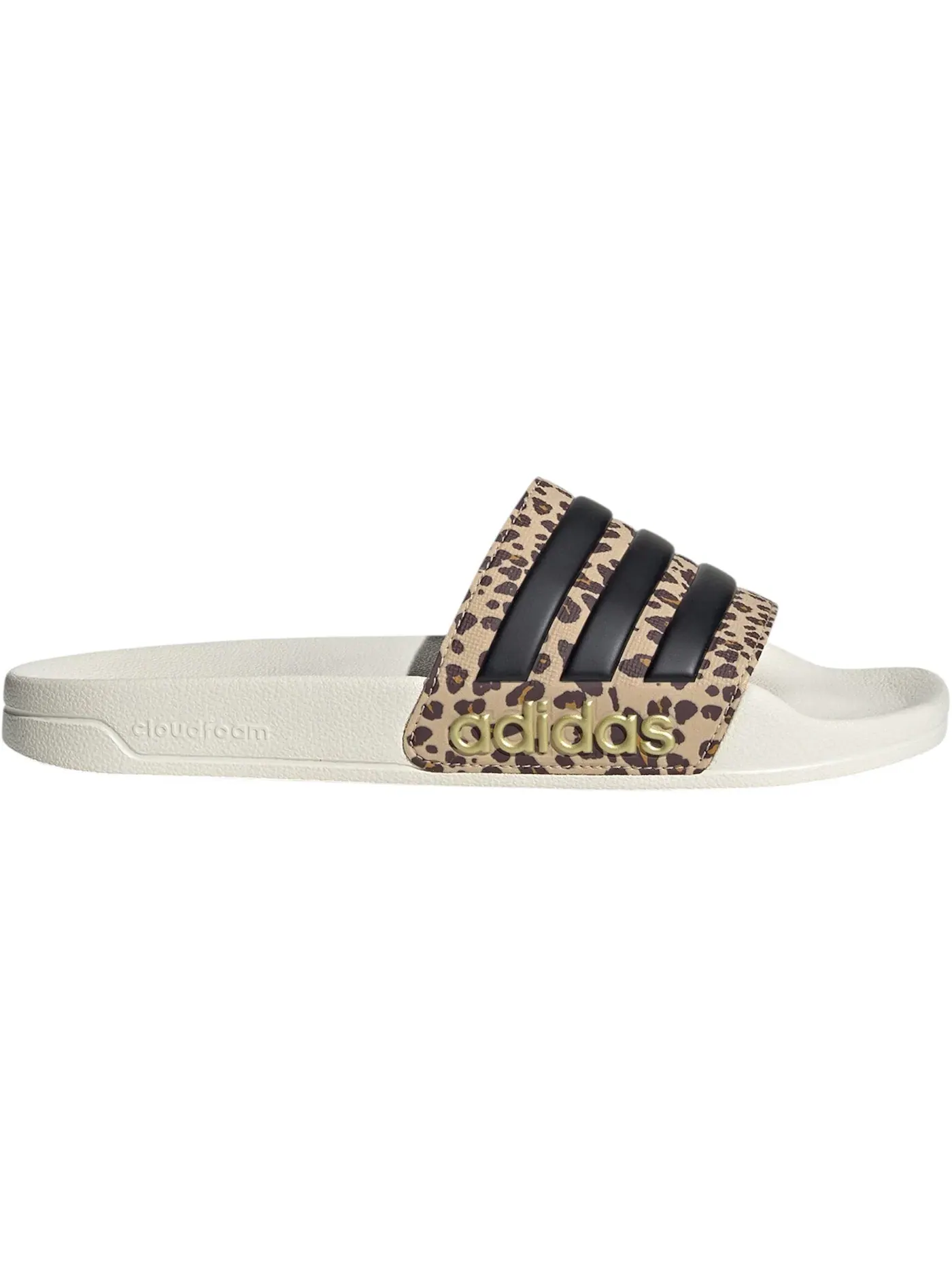 Мужские шлепанцы с ремешком Adidas Adilette Shower Slides — изображение 1 из 1, белый/черный/бежевый