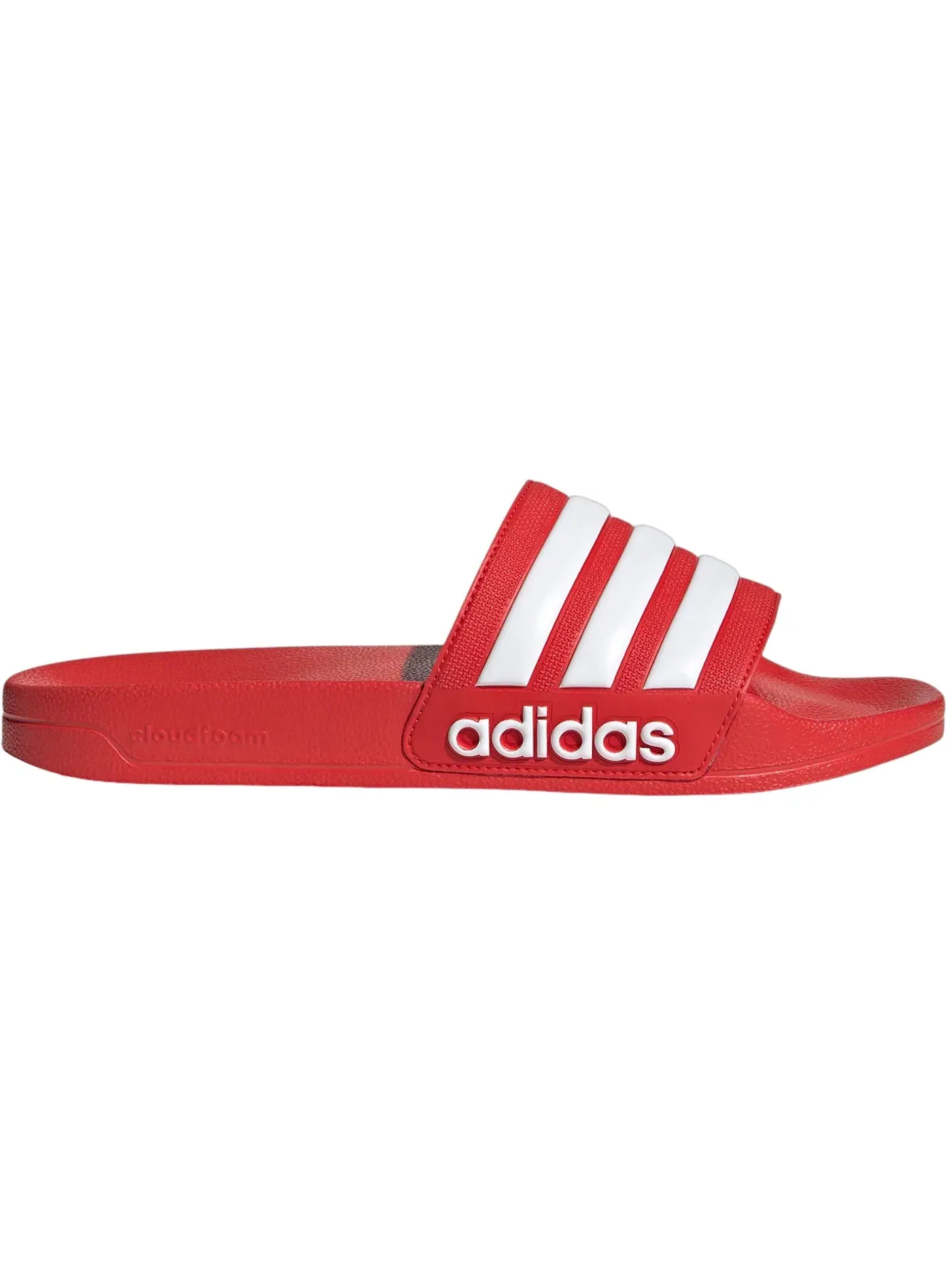 Мужские шлепанцы для душа с логотипом Adidas Adilette Shower Slides Adidas — изображение 1 из 1, красный/белый/красный