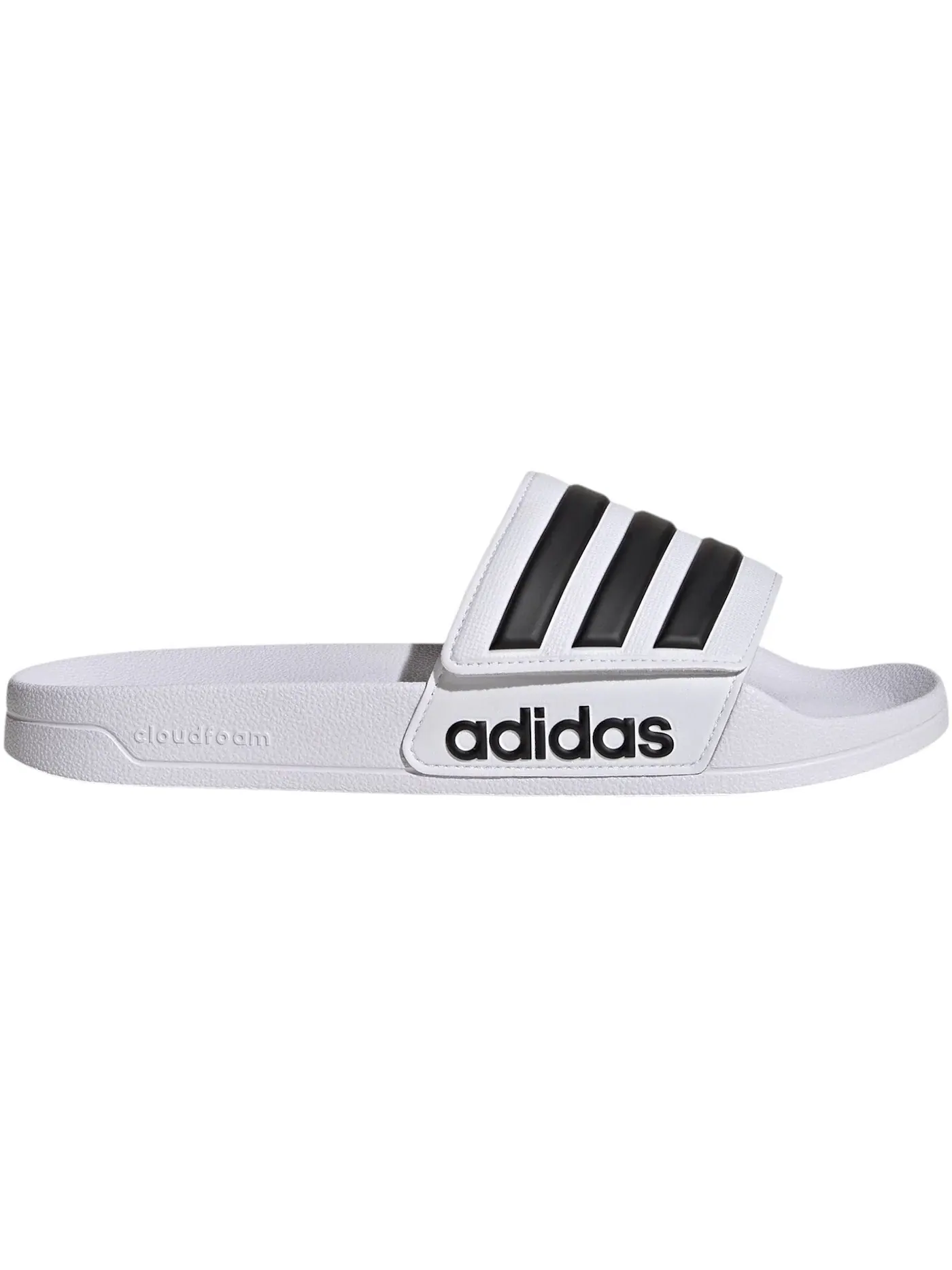 Мужские шлепанцы с закрытым носом Adilette Shower Slides Adidas — изображение 1 из 1, белый/черный/белый