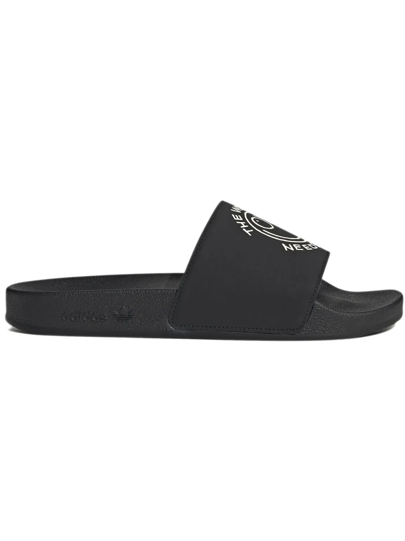 Мужские шлепанцы с ремешком Adilette Slide Adidas — изображение 1 из 2, черный/белый