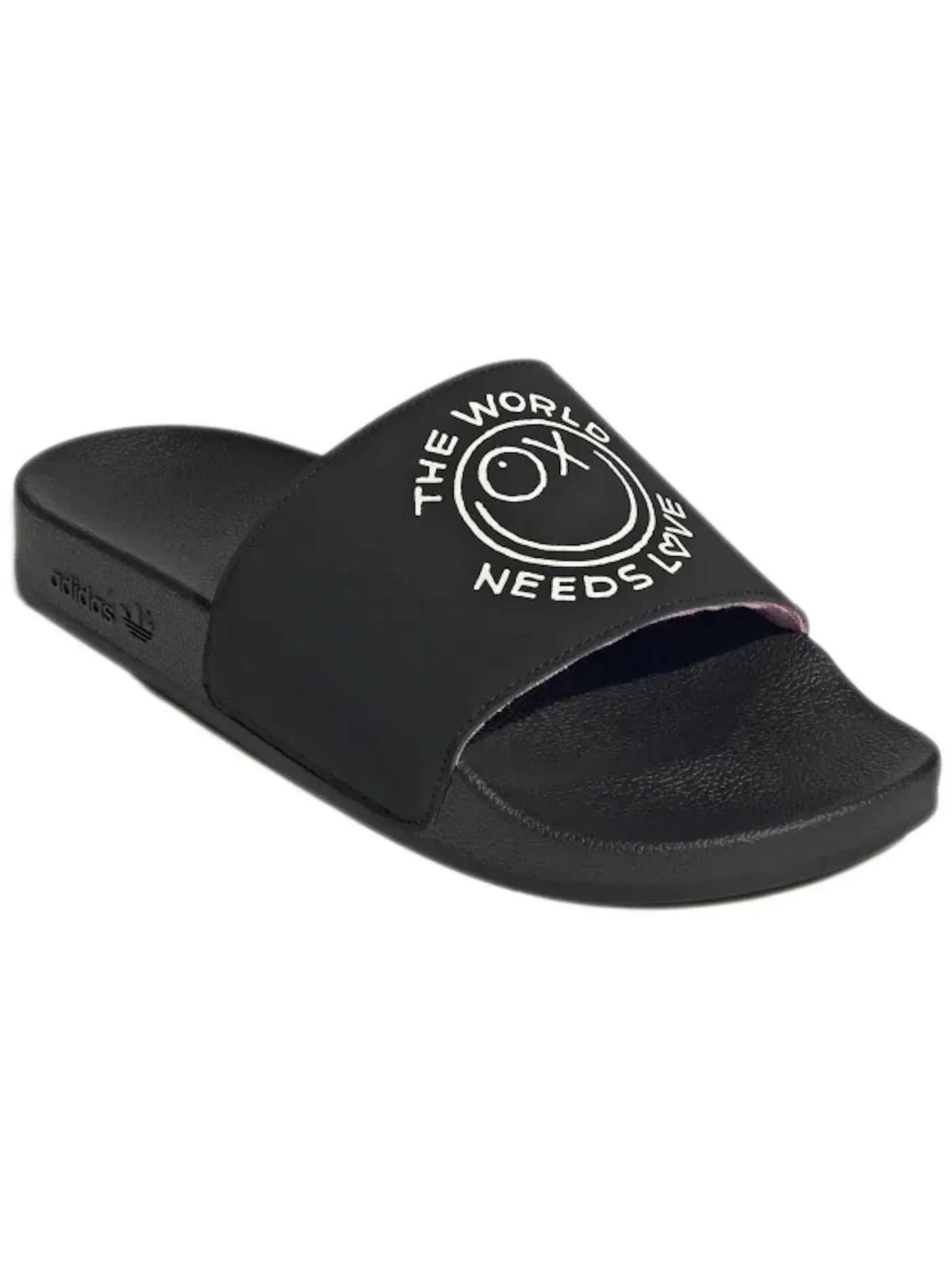 Мужские шлепанцы с ремешком Adilette Slide Adidas — изображение 2 из 2, черный/белый