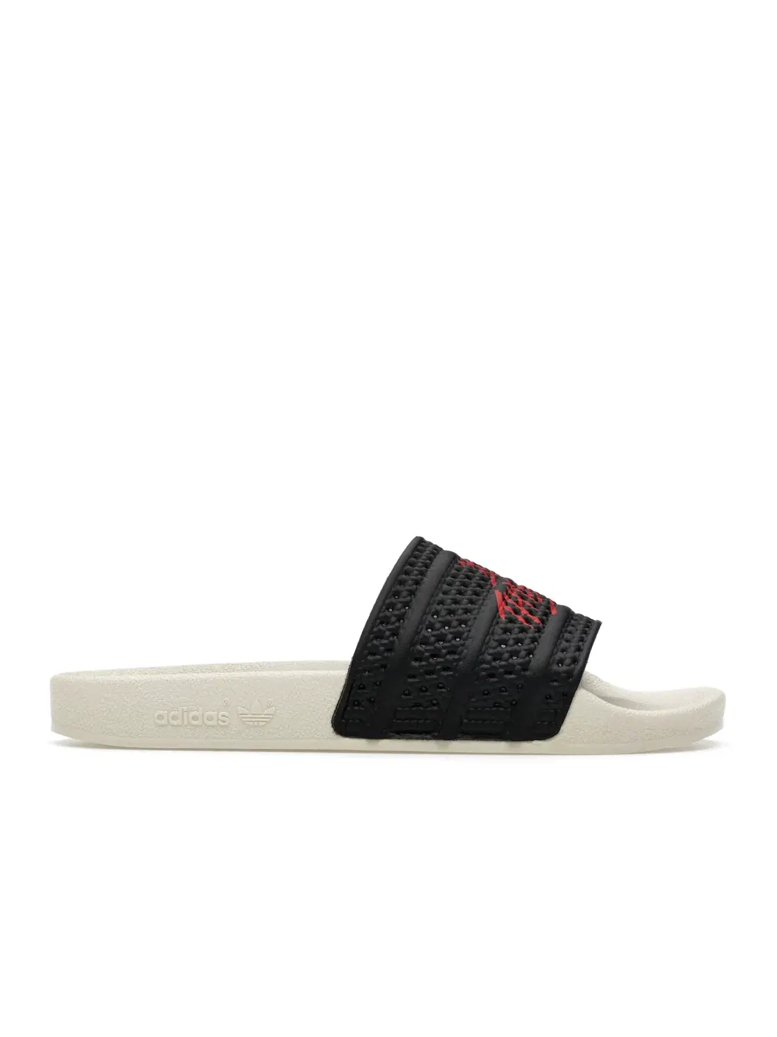 Мужские шлепанцы с логотипом Adidas Adilette Slides Adidas — изображение 1 из 4, черный/красный/кремовый