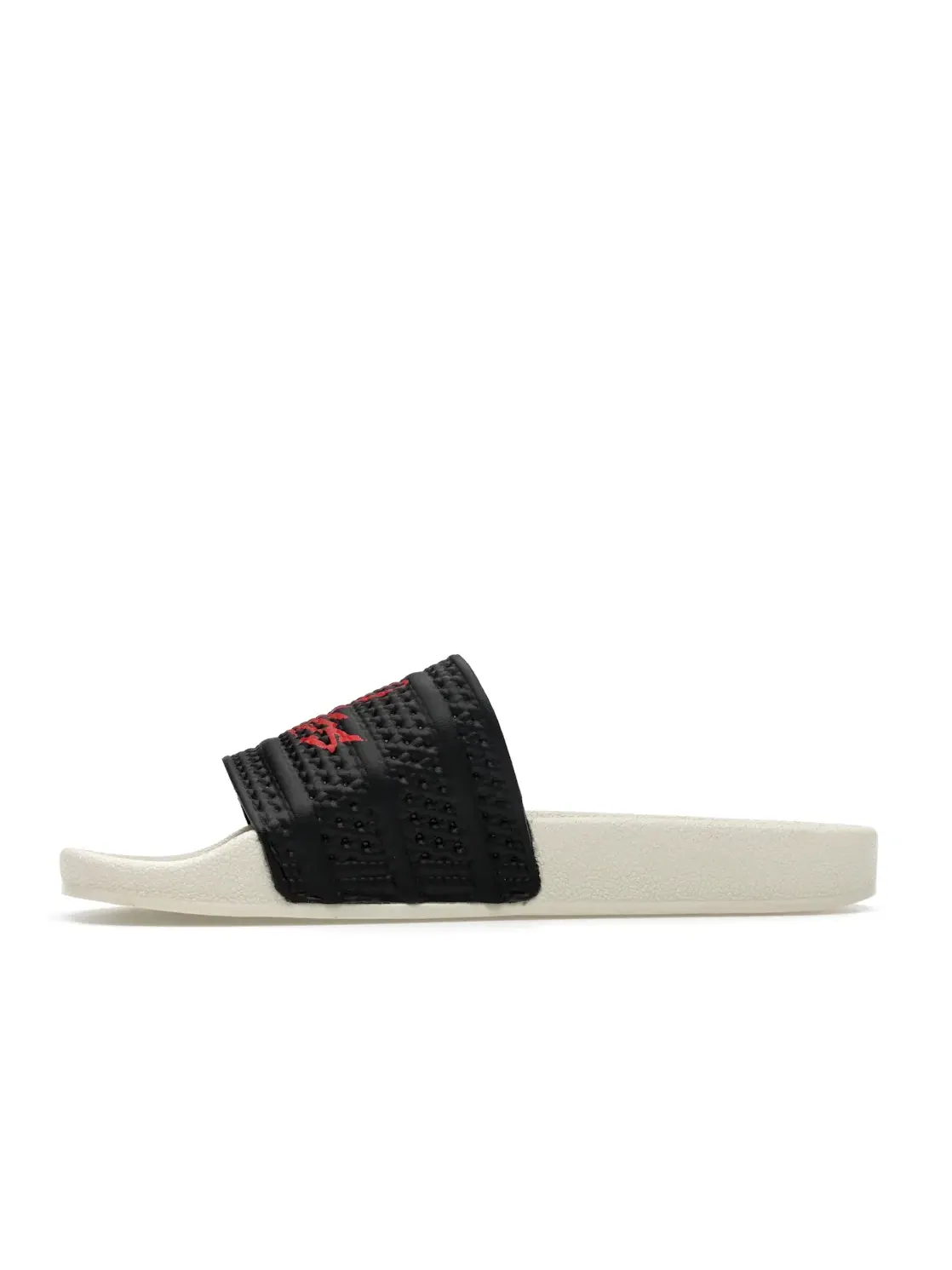 Мужские шлепанцы с логотипом Adidas Adilette Slides Adidas — изображение 3 из 4, черный/красный/кремовый