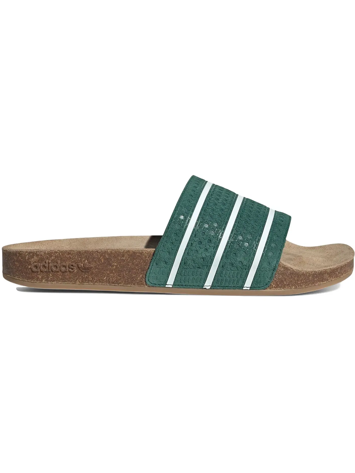 Мужские шлепанцы с ремешком Adidas Adilette Slides — изображение 1 из 1, зеленый белый