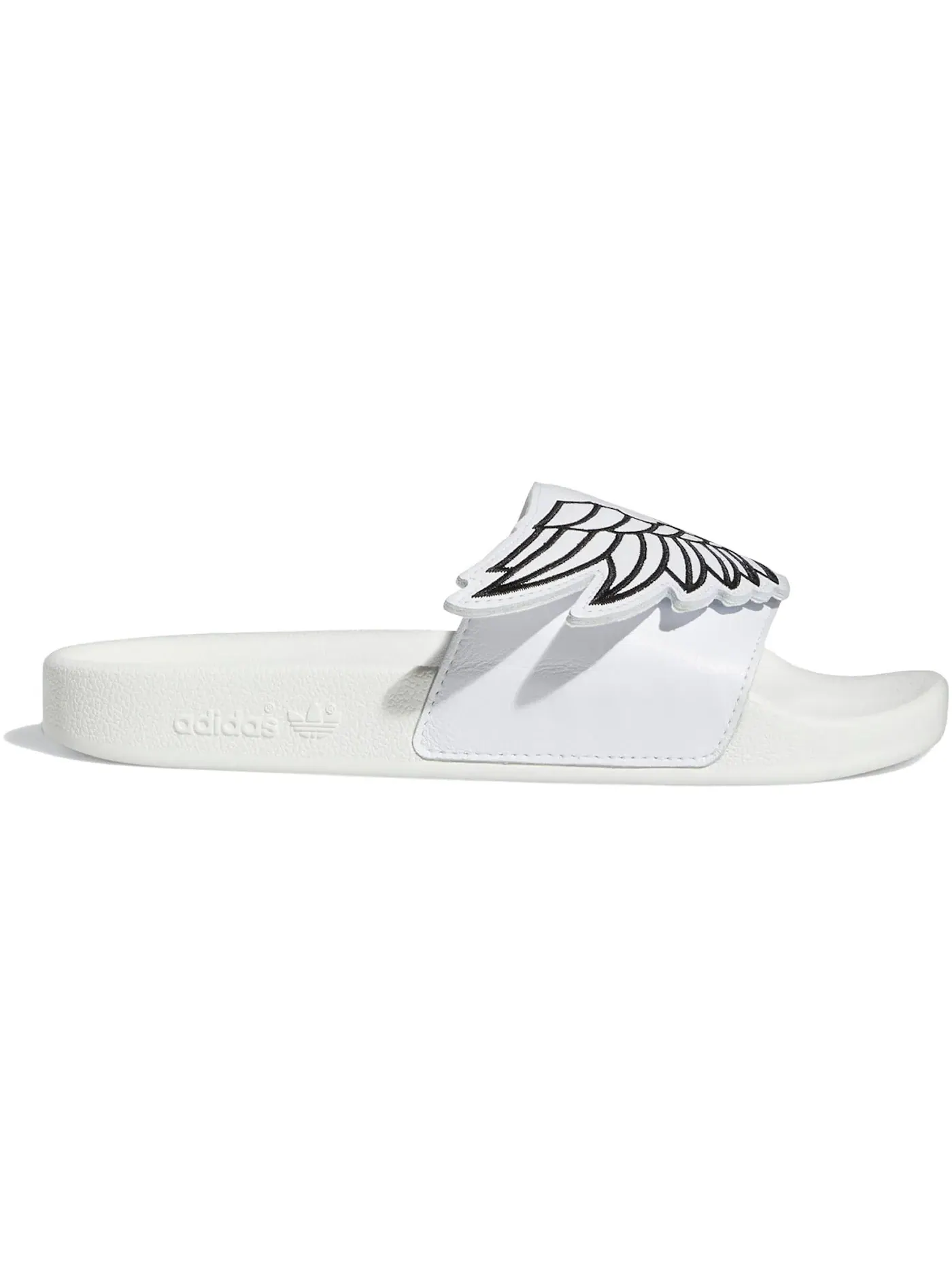 Унисекс шлепанцы с крыльями Adidas Adilette Slides Jeremy Scott Wings — изображение 1 из 2, белый/черный/белый