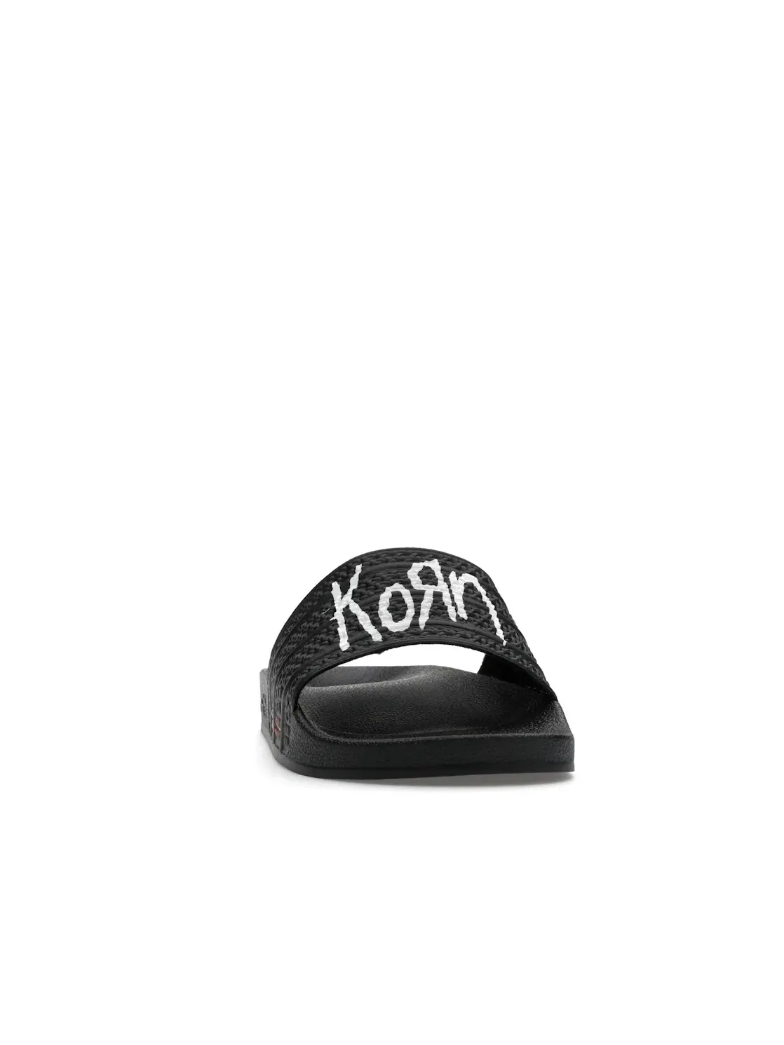 Мужские шлепанцы с принтом Adilette Slides KoRn 30th Anniversary Adidas — изображение 2 из 4, черный/белый