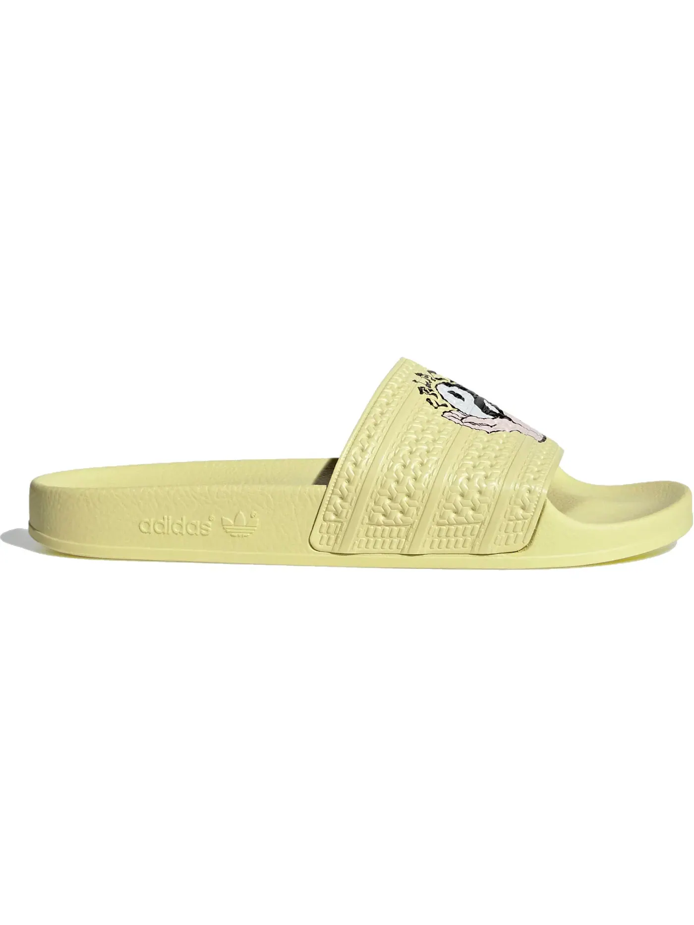 Мужские шлепанцы с логотипом Adilette Slides Palace Palaste Adidas — изображение 1 из 1, желтый/желтый