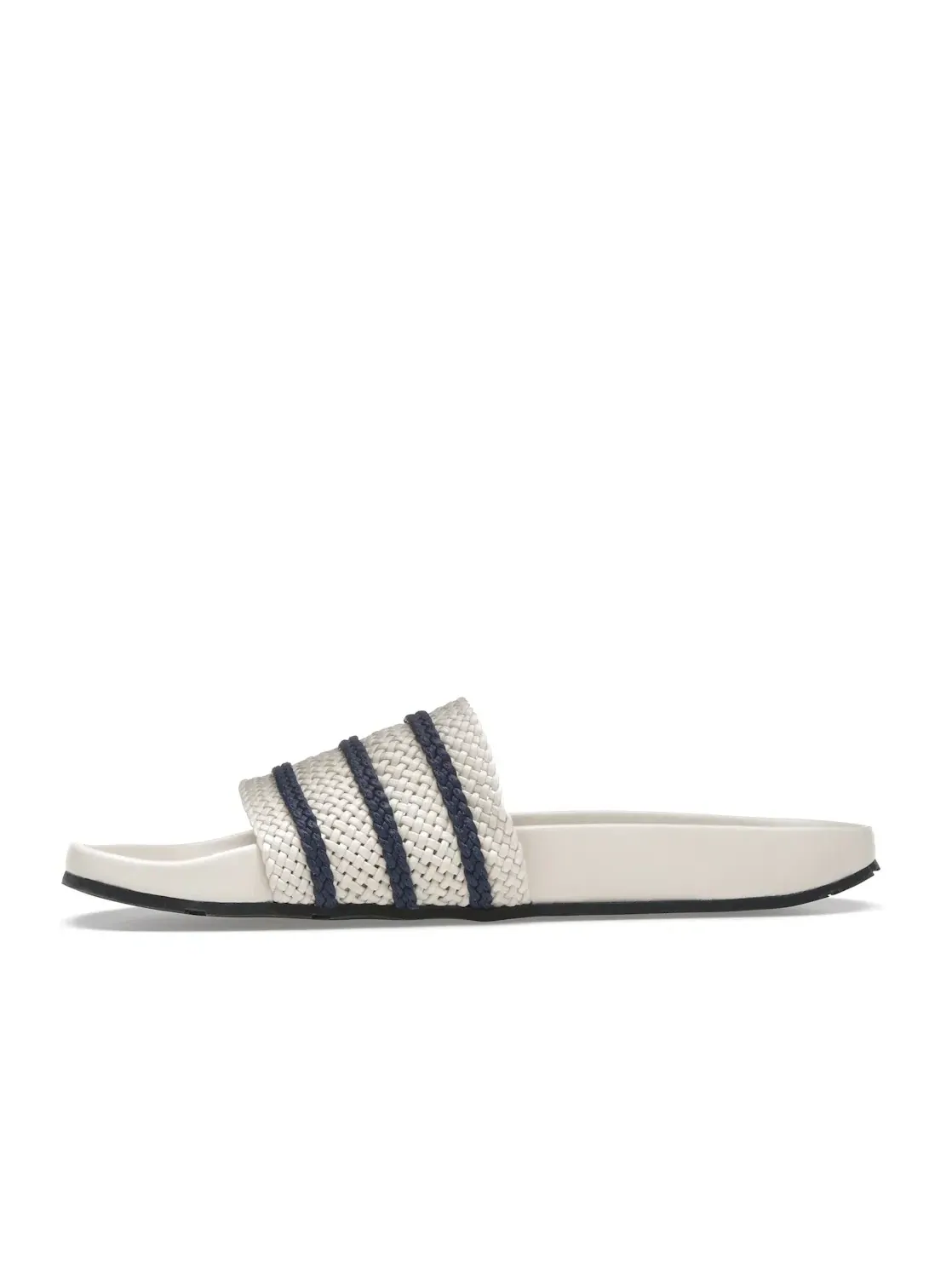 Мужские сланцы с принтом Adidas Adilette Slides Wales Bonner — изображение 3 из 4, белый белый индиго