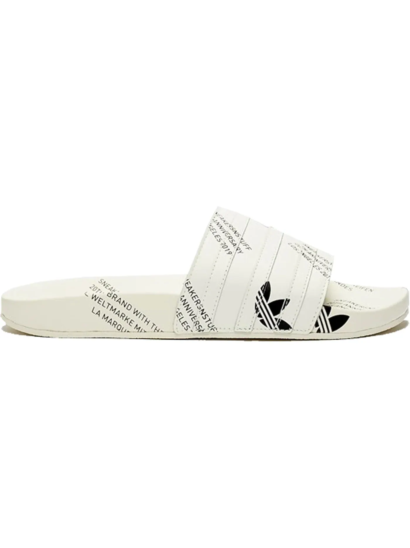 Мужские шлепанцы SNS 20th Anniversary Adidas — изображение 1 из 1, белый/черный/черный