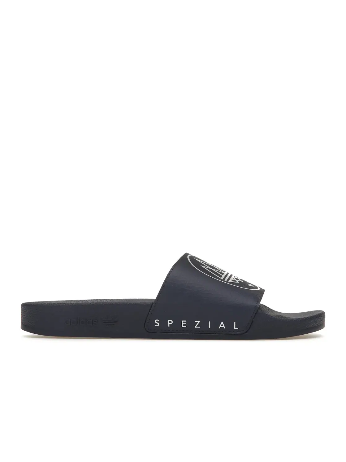 Мужские шлепанцы с ремешком Adidas Adilette SPZL — изображение 1 из 4, темный синий/белый