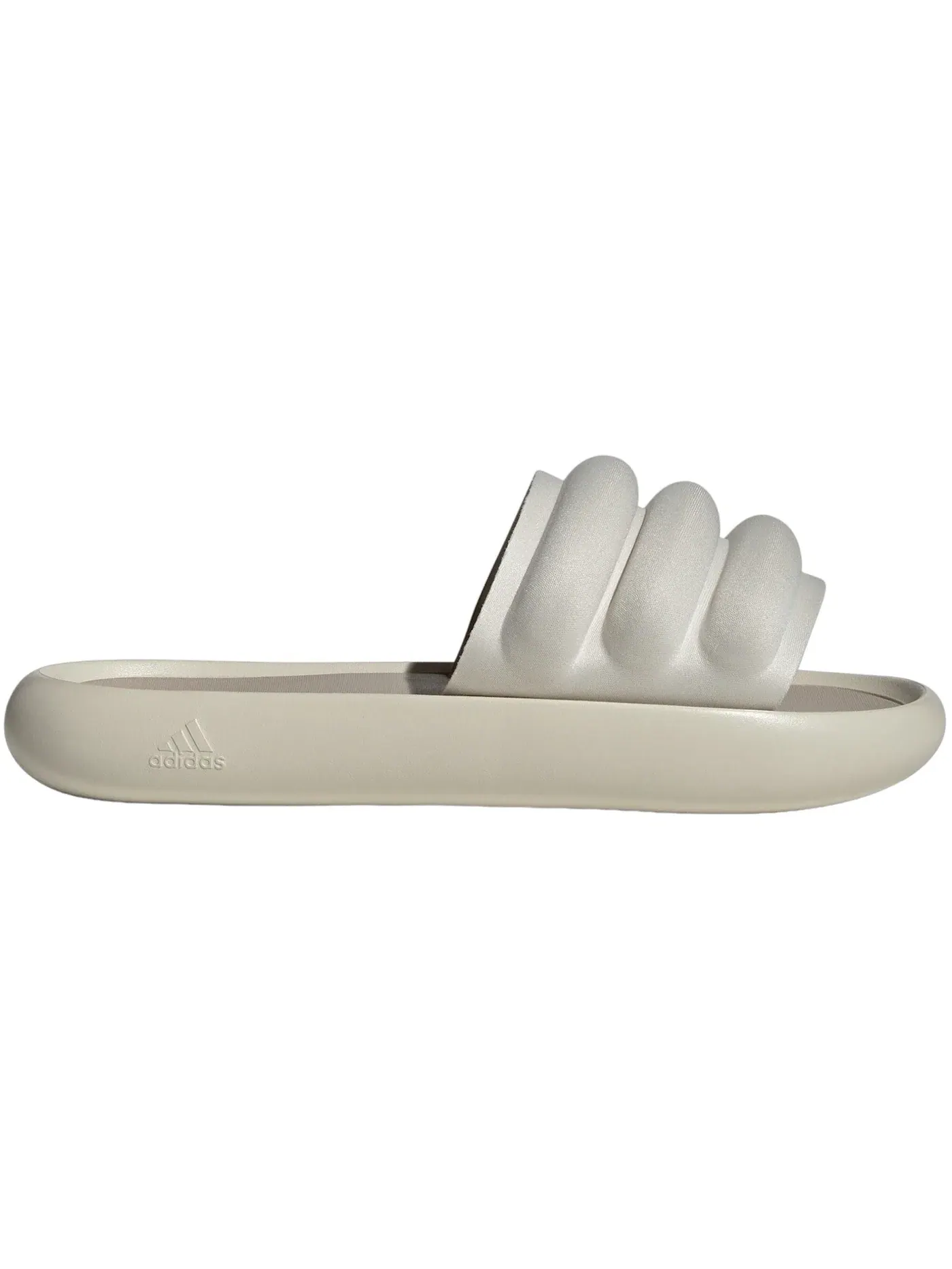 Мужские шлепанцы с открытым носком Adidas Adilette Zplaash — изображение 1 из 1, бежевый