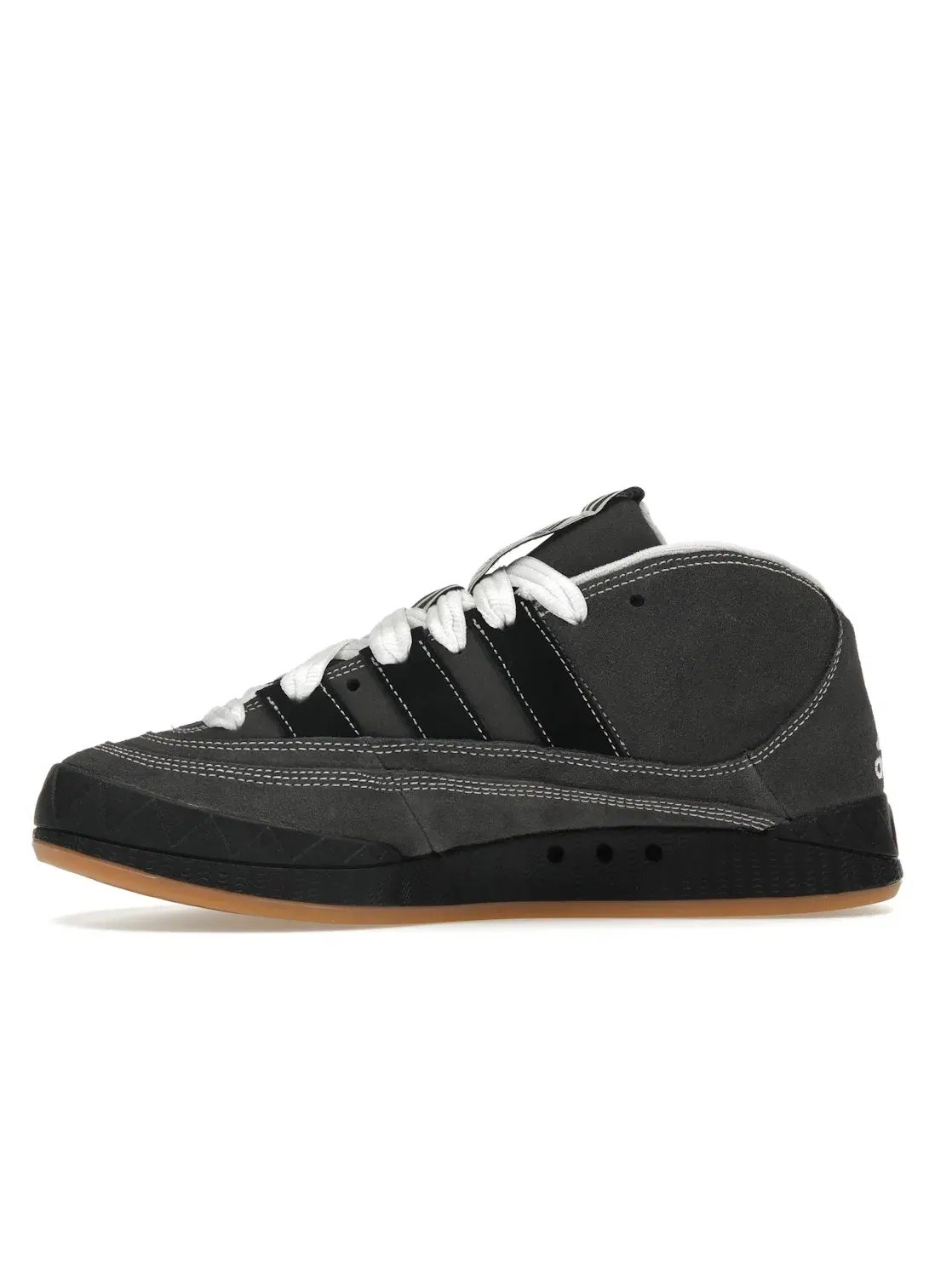 Мужские кроссовки lifestyle с высоким верхом Adidas Adimatic Mid — изображение 3 из 4, серый/черный/белый