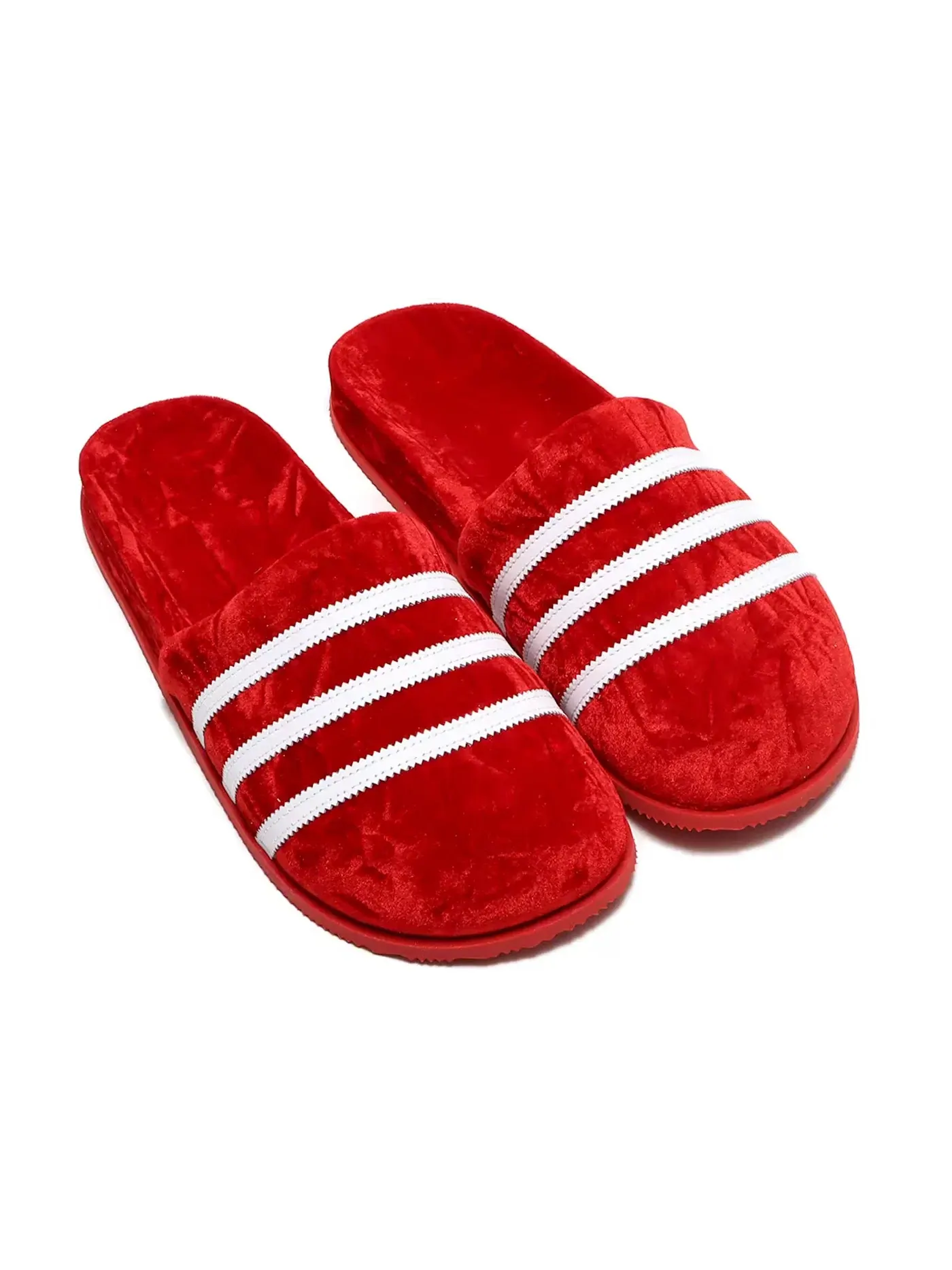 Мужские шлепанцы с логотипом Adidas Adimule — изображение 2 из 4, красный/белый/красный