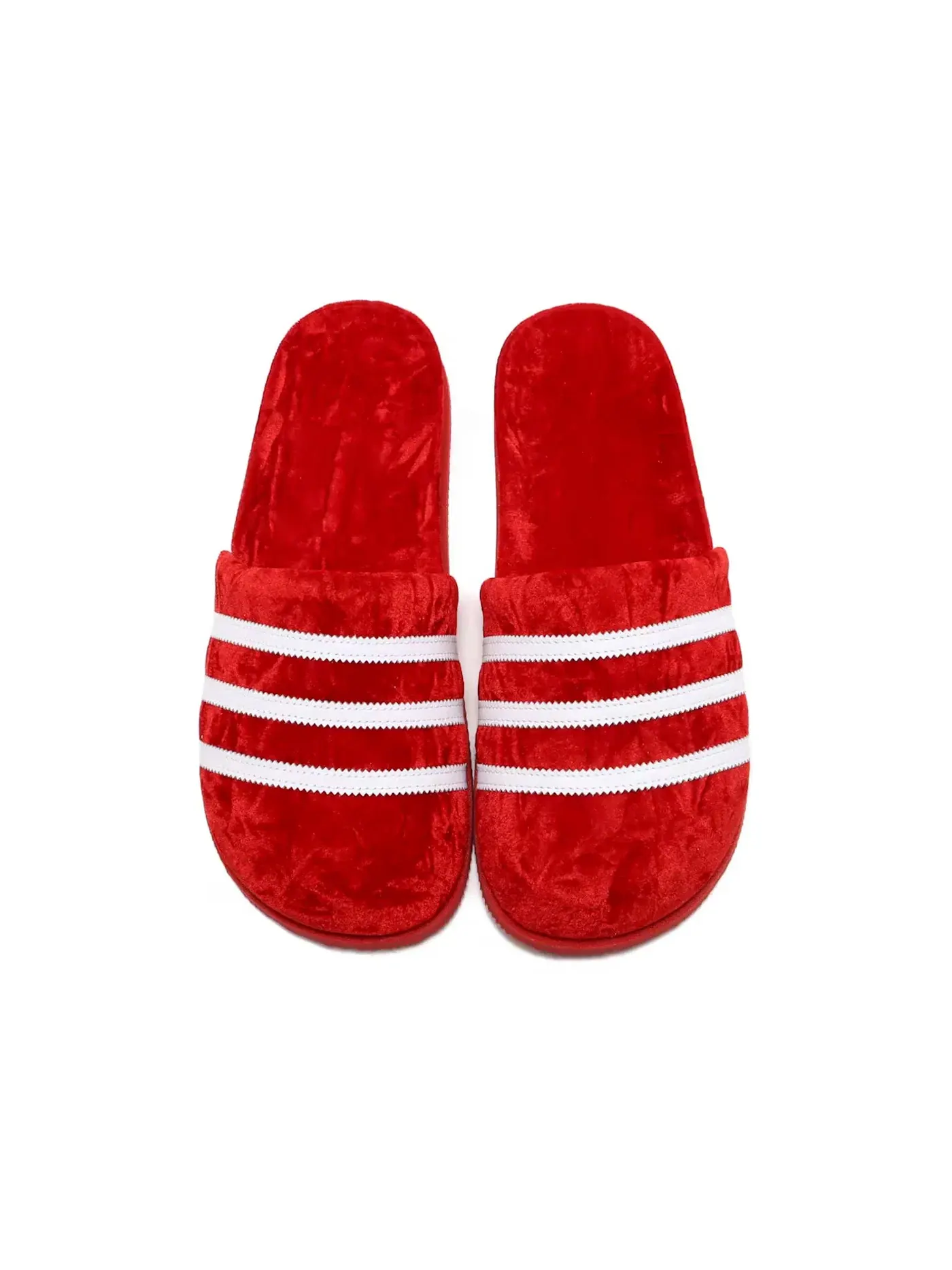 Мужские шлепанцы с логотипом Adidas Adimule — изображение 3 из 4, красный/белый/красный