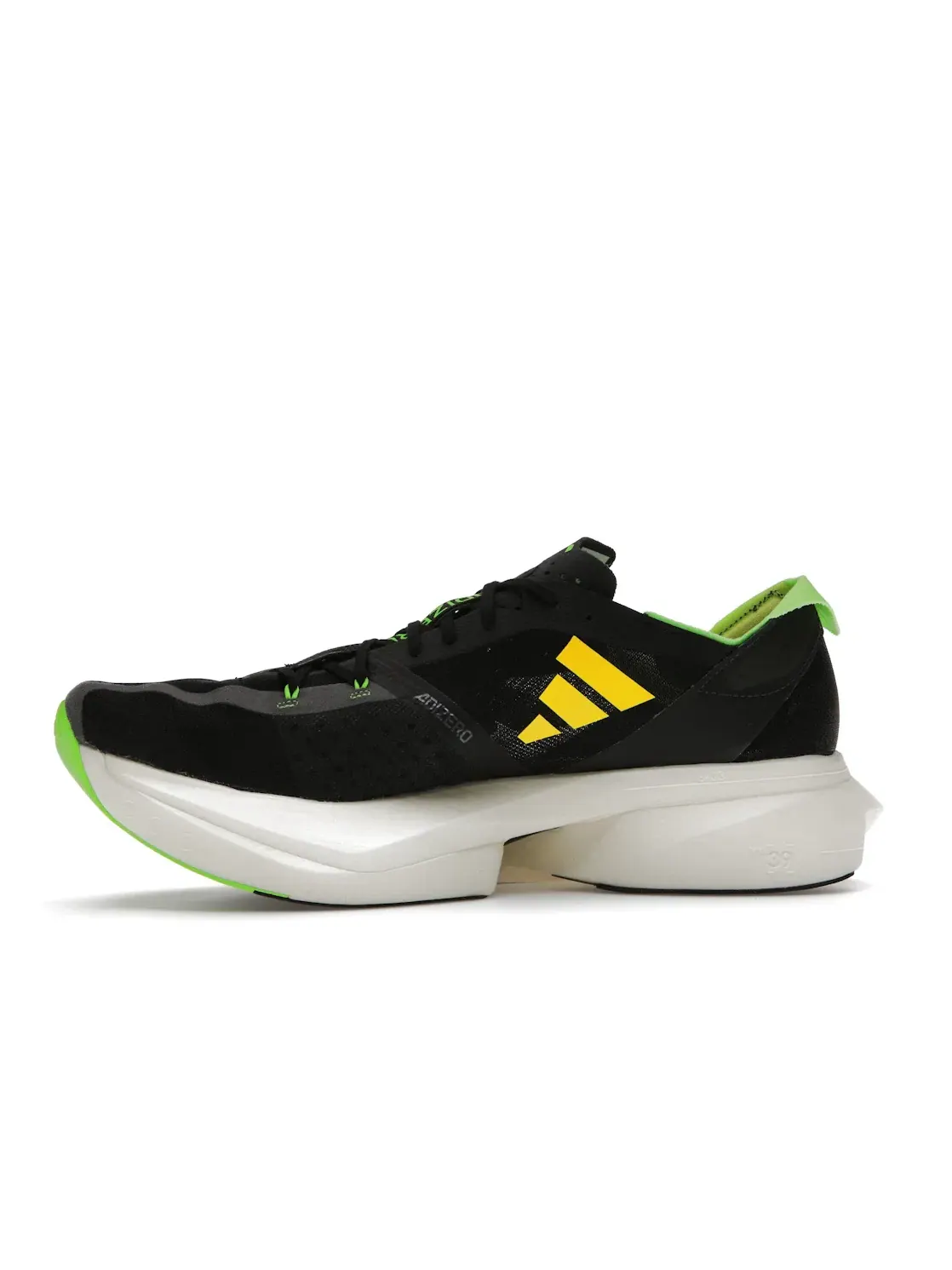 Мужские кроссовки для бега с амортизацией Adidas Adios Pro 3 — изображение 3 из 4, черный/желтый/зеленый