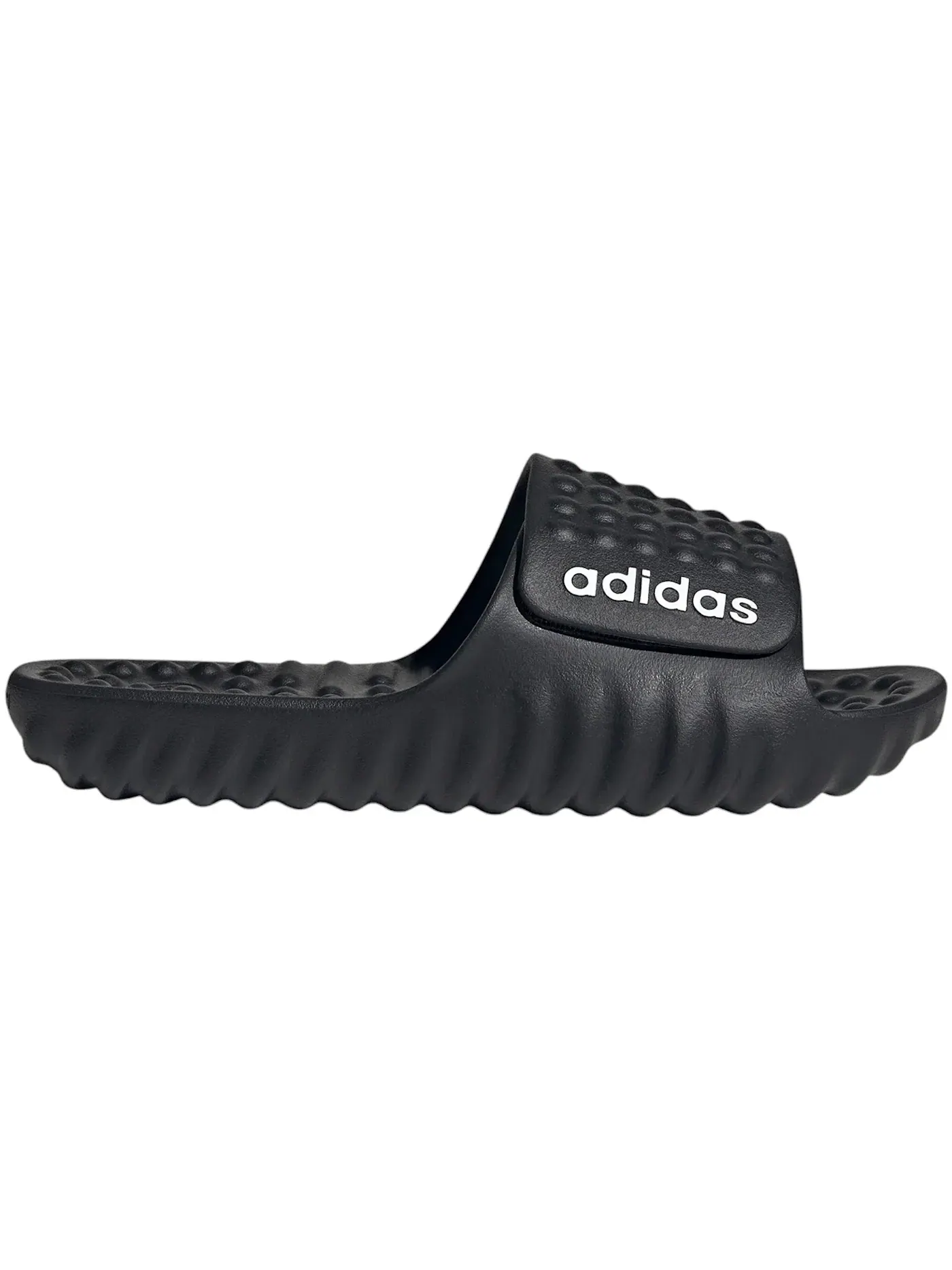 Мужские сандалии-слайды с массажными шипами Adissage 360Rec Adidas — изображение 1 из 1, черный/белый/черный