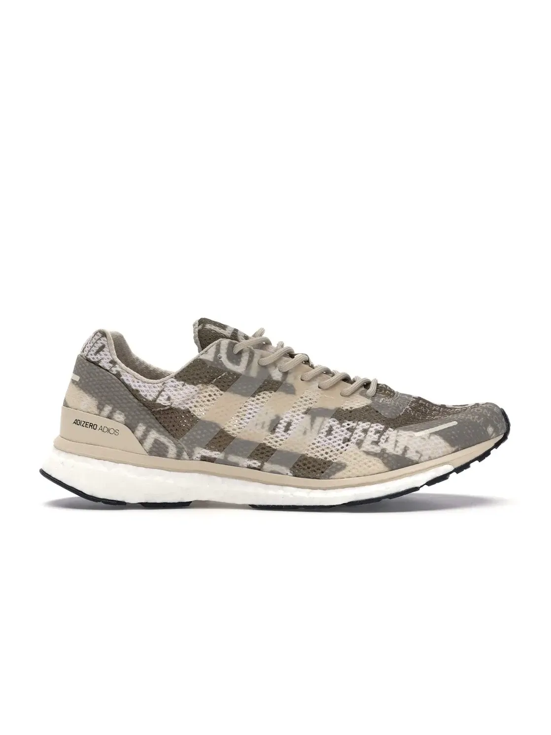 Мужские кроссовки с камуфляжным принтом Adidas Adizero adios 3 Undefeated — изображение 1 из 4, коричневый/белый