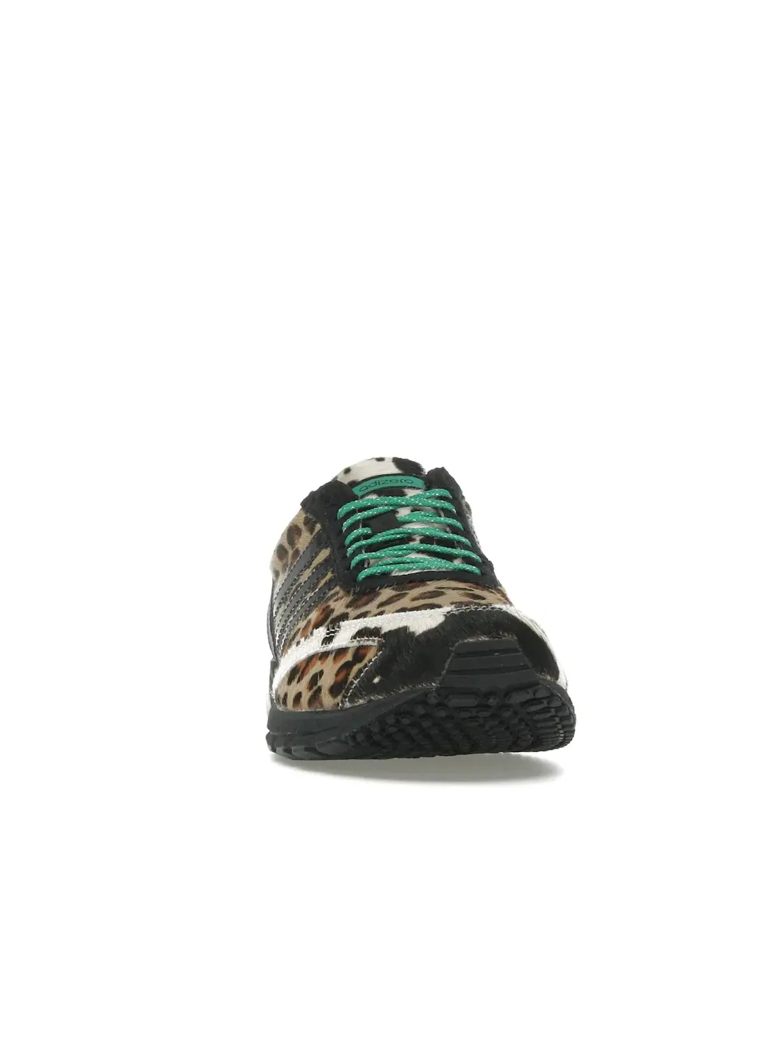 Женские кроссовки с леопардовым принтом Adidas Adizero Adios OG — изображение 2 из 4, черный/черный/белый