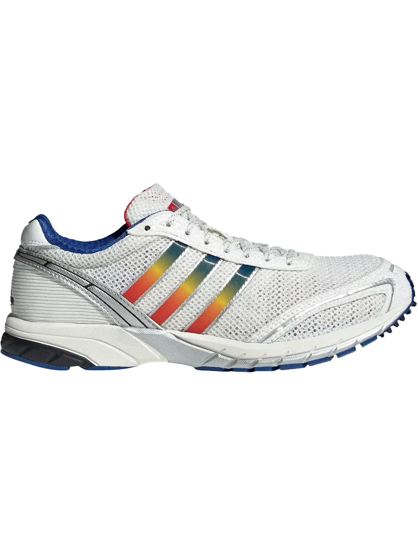 Женские кроссовки для бега с принтом Adidas Adizero Adios OG — изображение 1 из 1, белый/синий/желтый