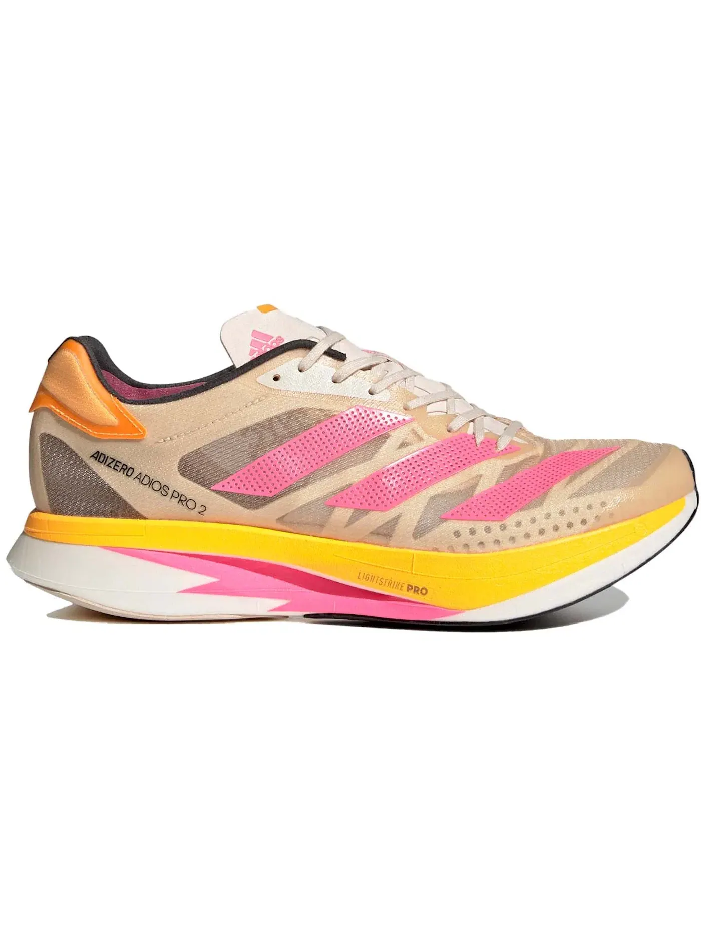 Мужские кроссовки для бега с карбоновой пластиной Adizero Adios Pro 2 Adidas — изображение 1 из 1, золотистый