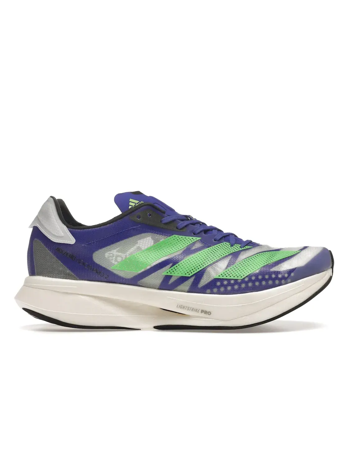 Мужские беговые кроссовки с технологией EnergyRods Adidas Adizero Adios Pro 2 — изображение 1 из 4, зеленый/белый