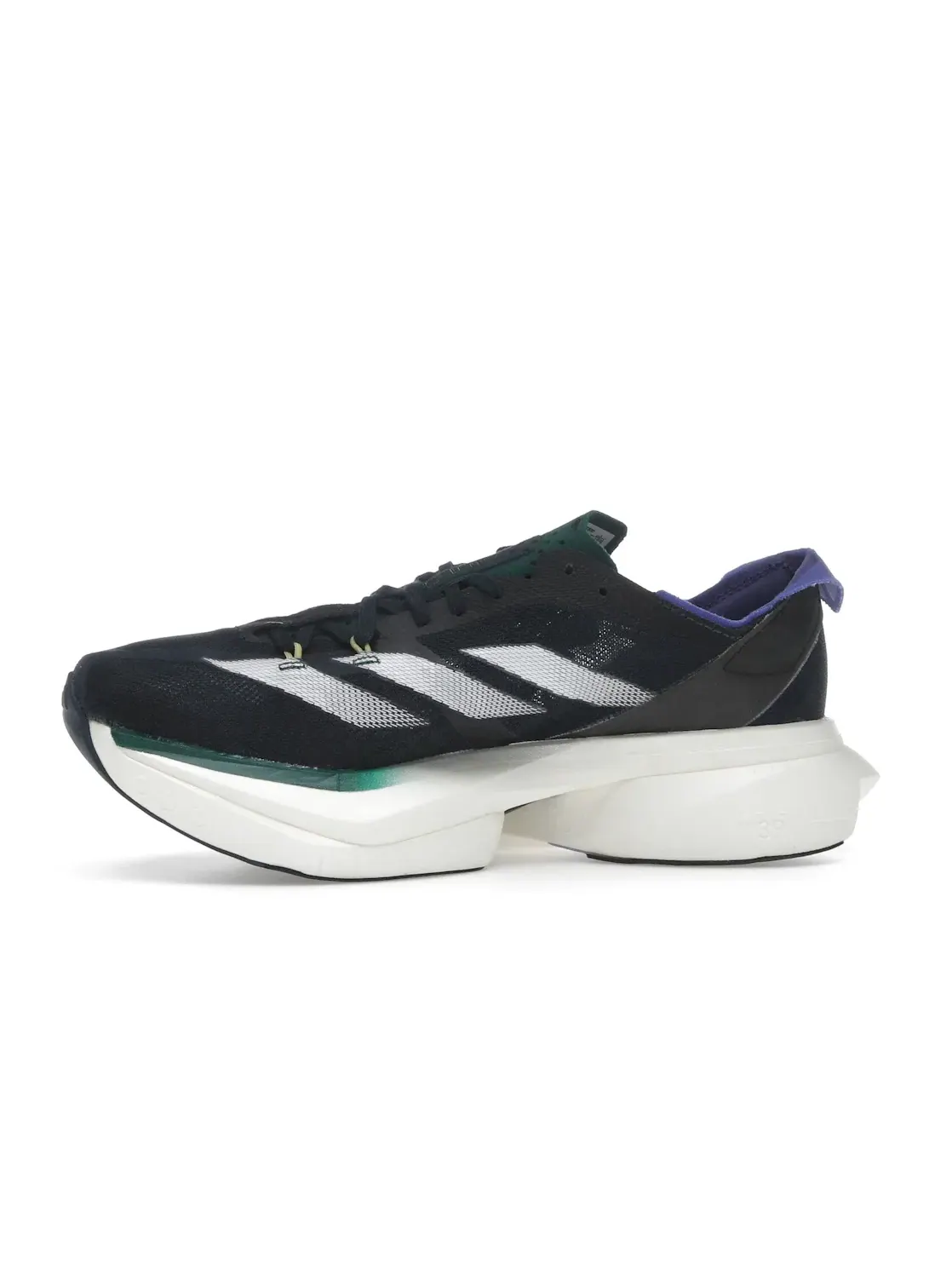 Мужские кроссовки для бега с карбоновой пластиной Adidas Adizero Adios Pro 3 — изображение 3 из 4, белый/зеленый