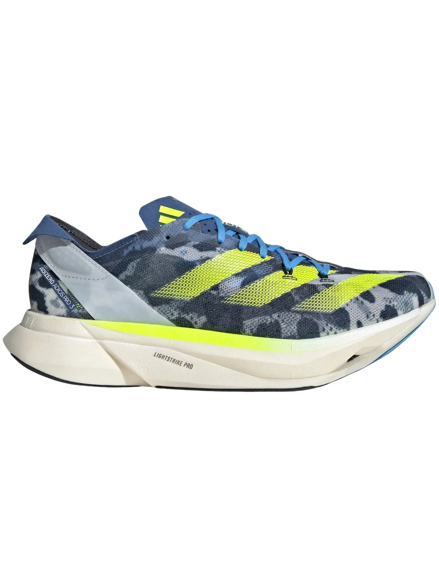 Мужские кроссовки для бега Adizero Adios Pro 3 Adidas — изображение 1 из 1, белый синий