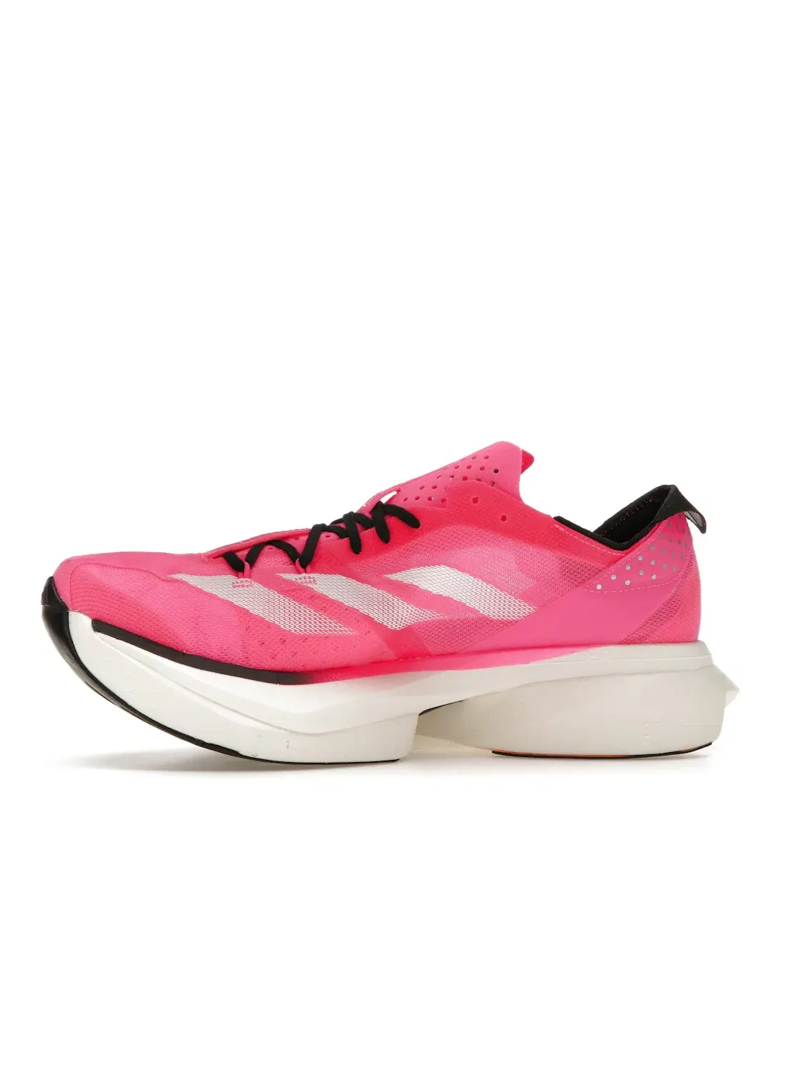 Мужские беговые кроссовки с карбоновой пластиной Adidas Adizero Adios Pro 3 — изображение 3 из 4, розовый/белый/черный