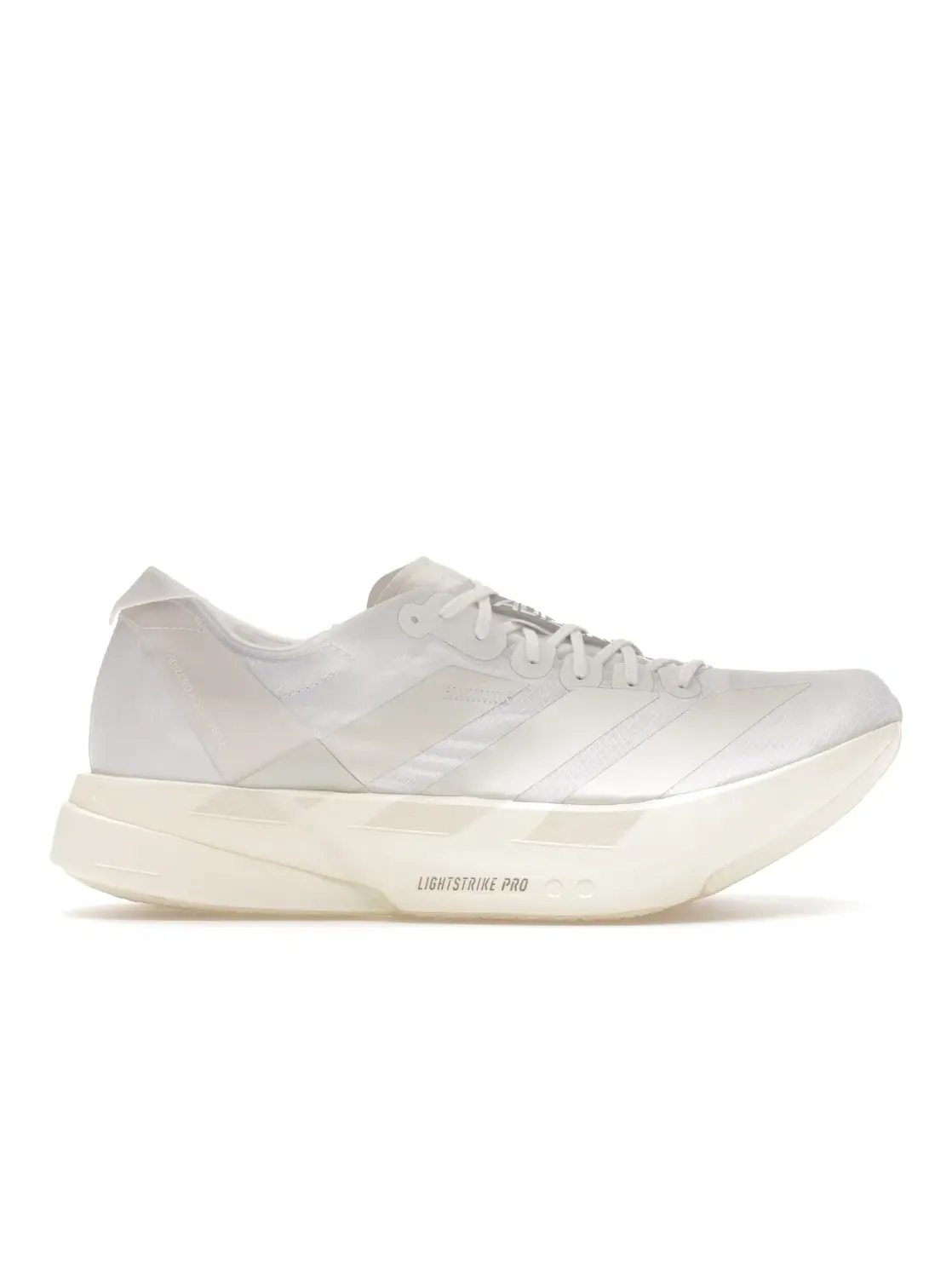 Мужские кроссовки беговые Adizero Adios Pro 4 Adidas — изображение 1 из 4, белый/металлик/белый