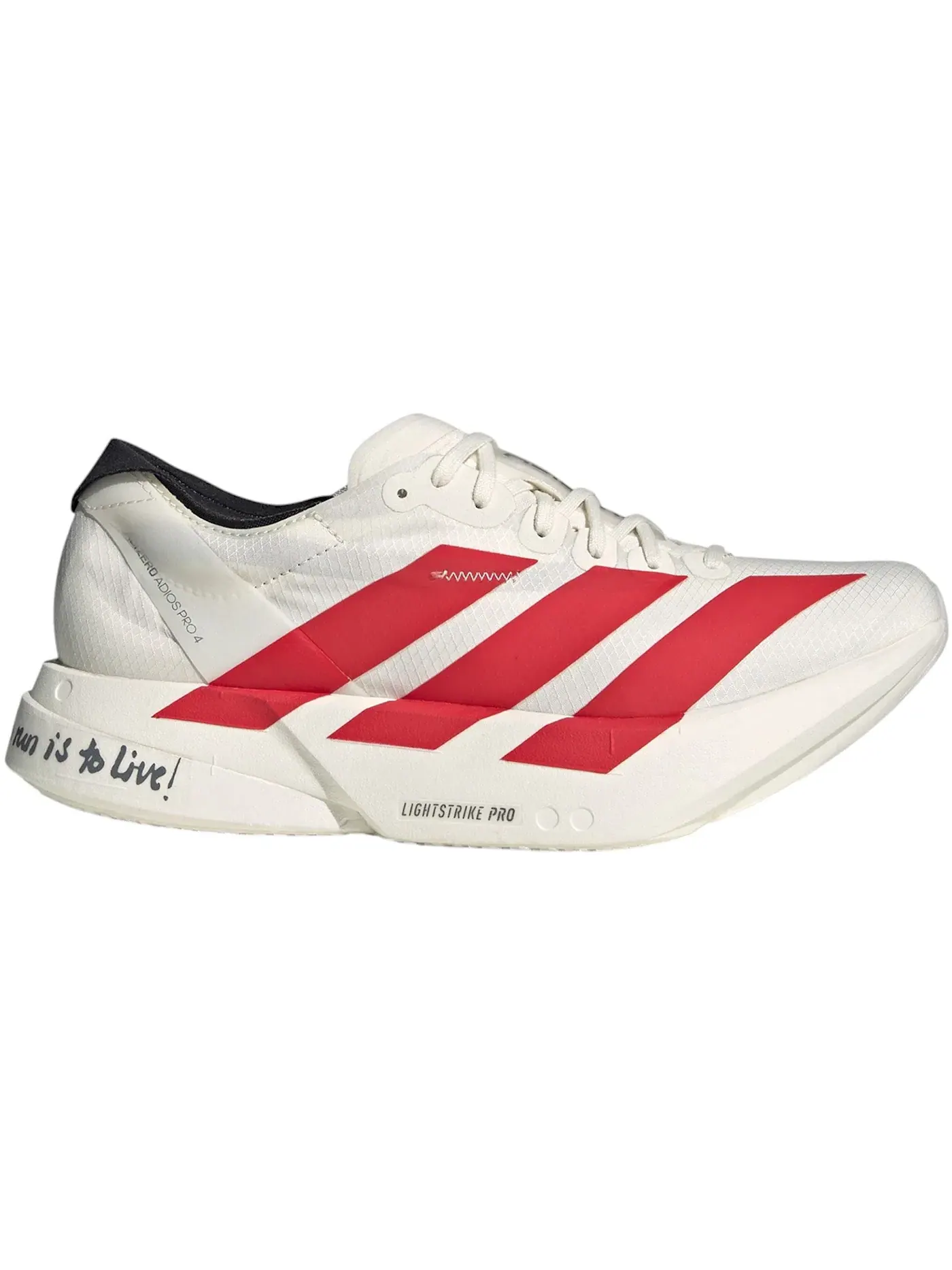 Женские кроссовки для бега с карбоновой пластиной Adidas Adizero Adios Pro 4 — изображение 1 из 1, белый//черный