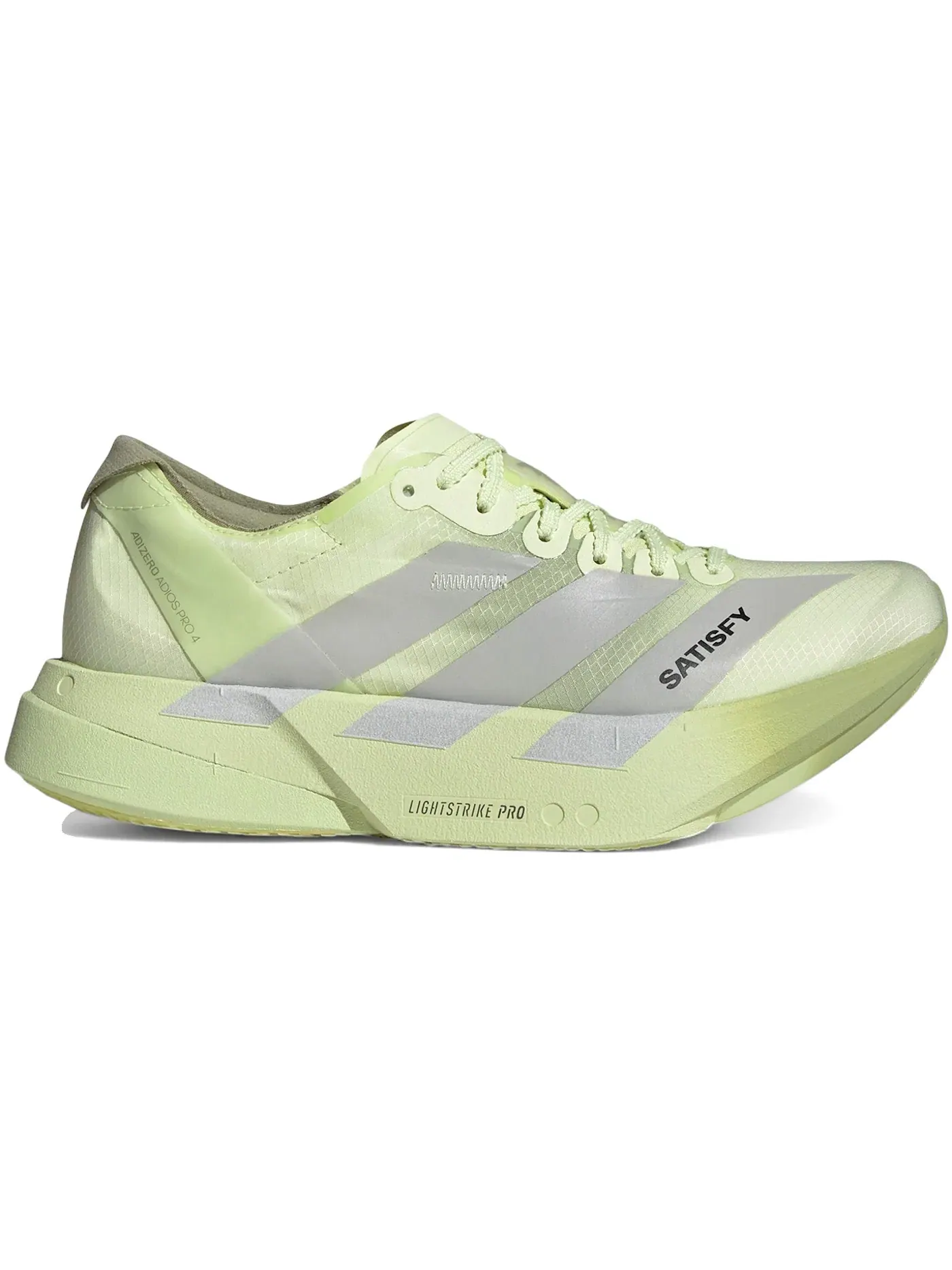 Женские кроссовки для бега с карбоновой пластиной Adizero Adios Pro 4 Adidas — изображение 1 из 1, зеленый серебристый