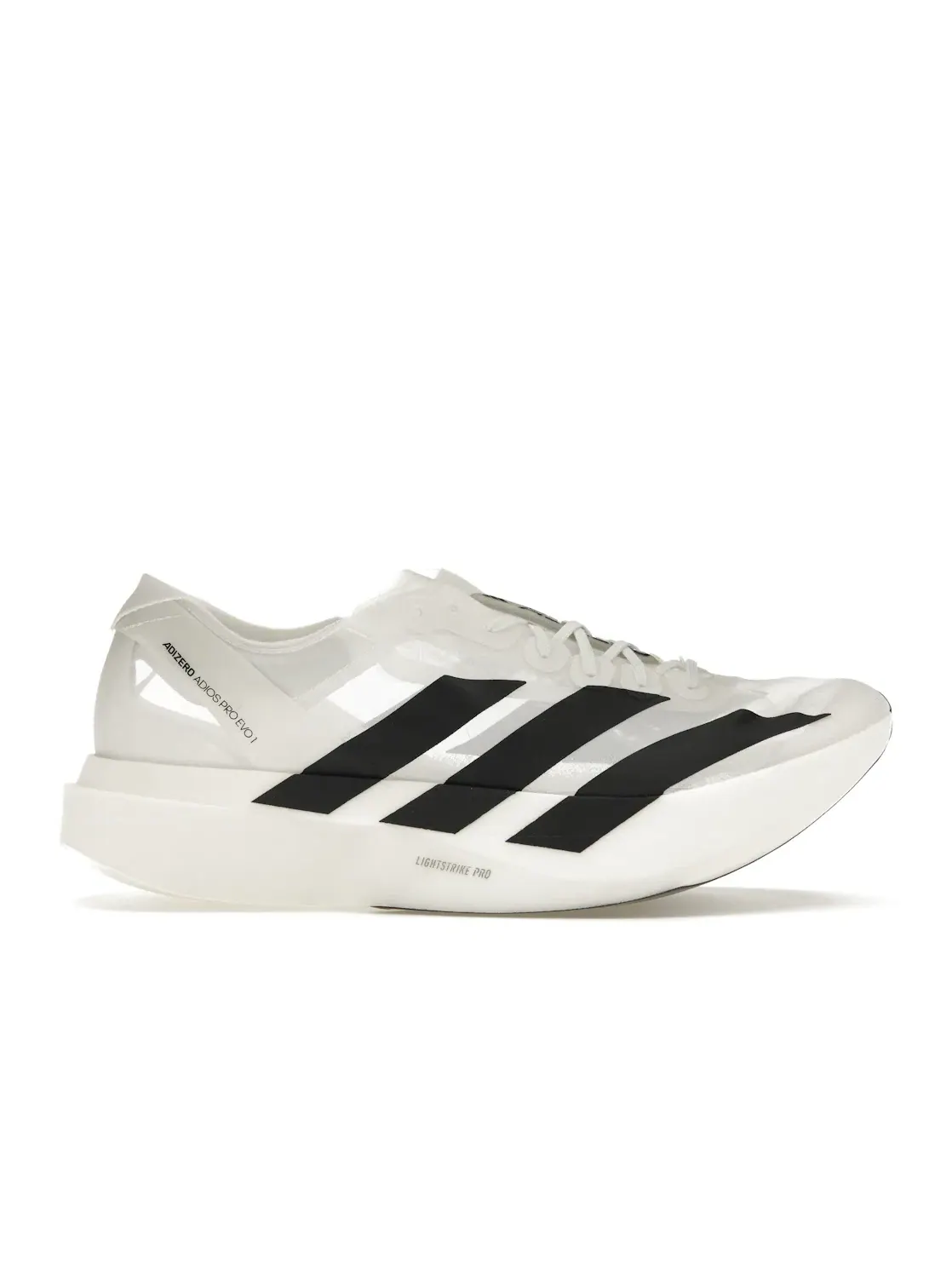 Мужские кроссовки для бега с карбоновым стержнем Adidas Adizero Adios Pro Evo 1 — изображение 1 из 4, белый черный белый