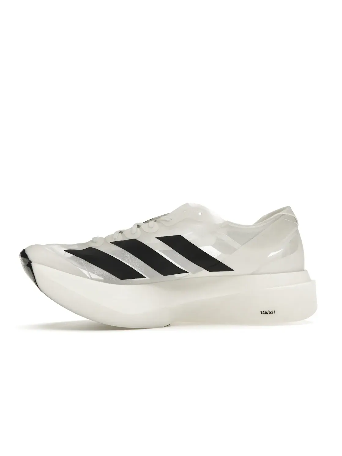 Мужские кроссовки для бега с карбоновым стержнем Adidas Adizero Adios Pro Evo 1 — изображение 3 из 4, белый черный белый
