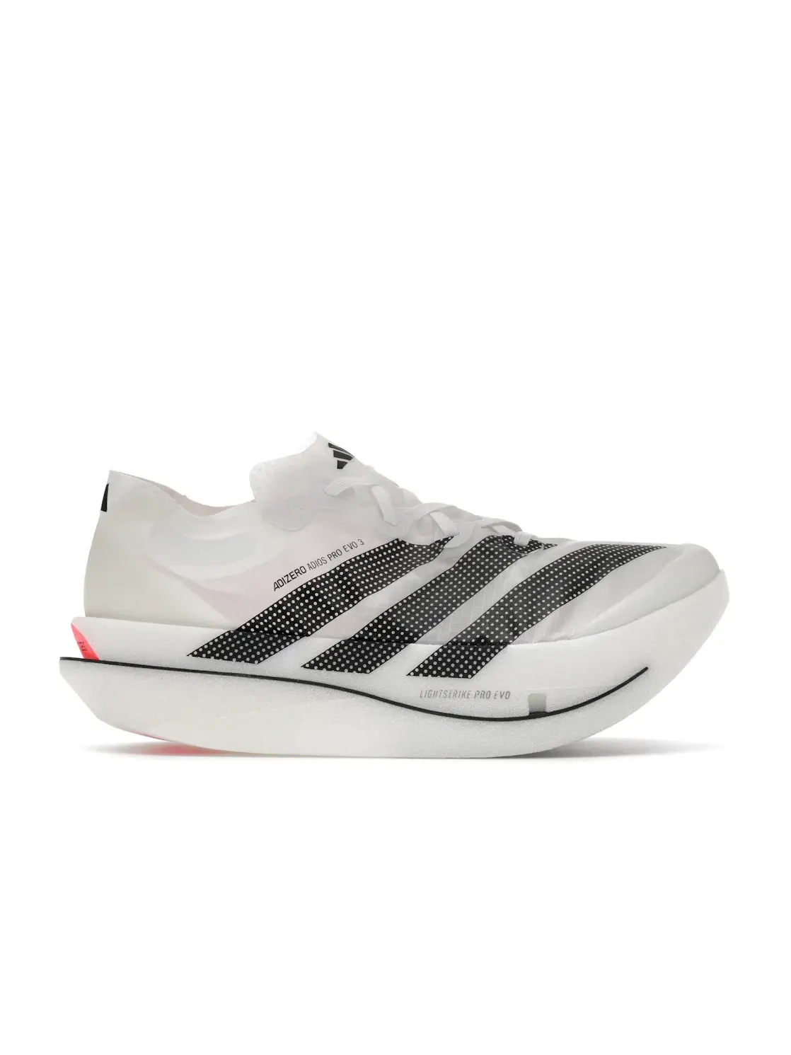 Мужские кроссовки для бега с технологией LightstrikePro Adizero Adios Pro Evo 3 Adidas — изображение 1 из 4, белый черный