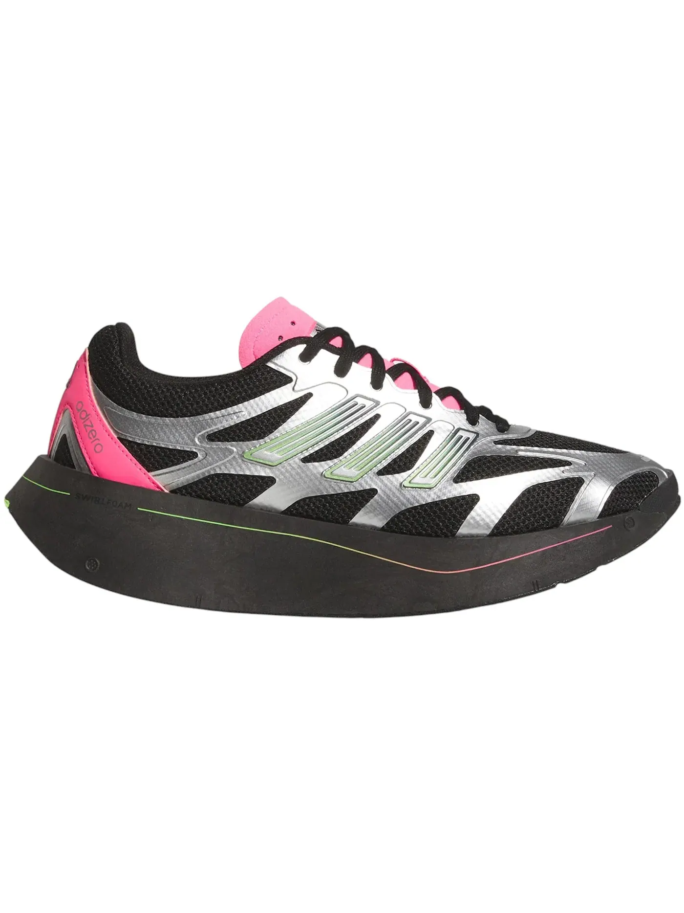 Мужские кроссовки для бега Adidas Adizero Aruku — изображение 1 из 1, черный/зеленый/розовый