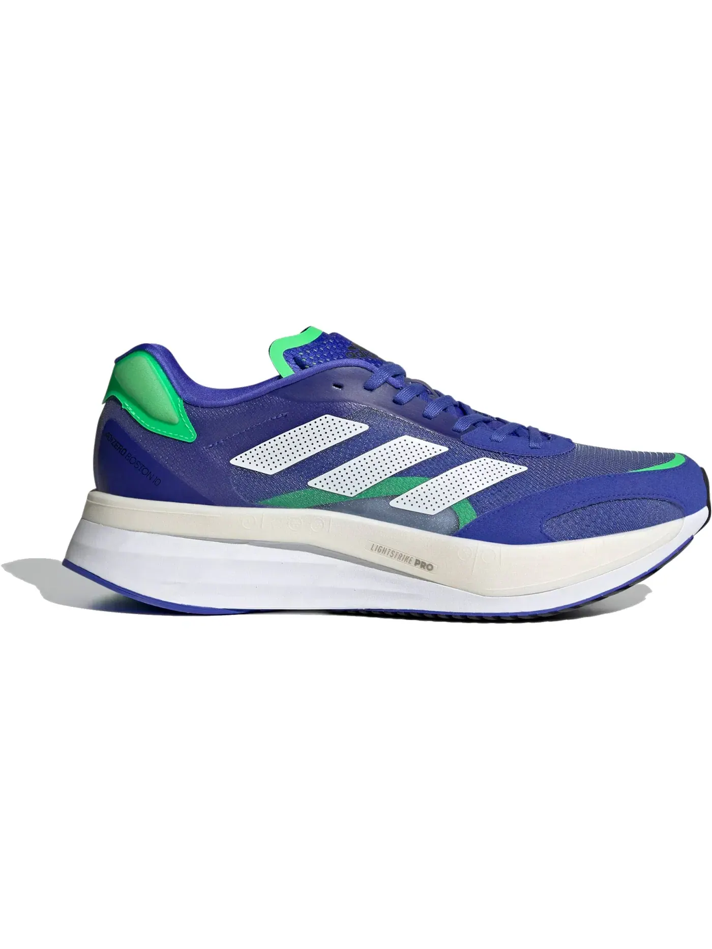 Мужские кроссовки для бега Adizero Boston 10 Adidas — изображение 1 из 1, белый/зеленый