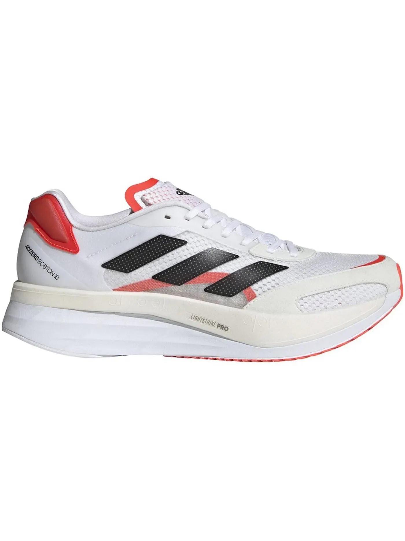 Мужские кроссовки для бега Adizero Boston 10 Adidas — изображение 1 из 1, белый черный красный