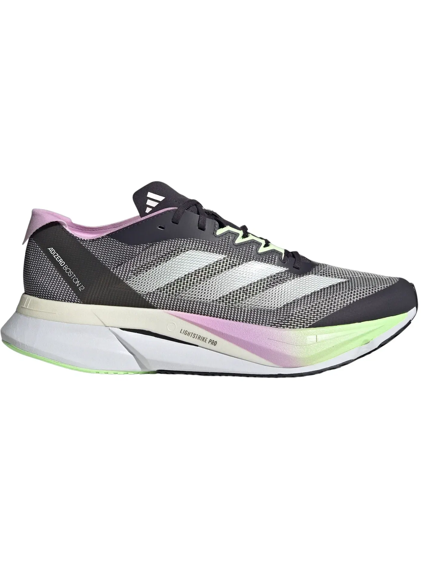 Мужские кроссовки для бега Adidas Adizero Boston 12 — изображение 1 из 1, черный зеленый