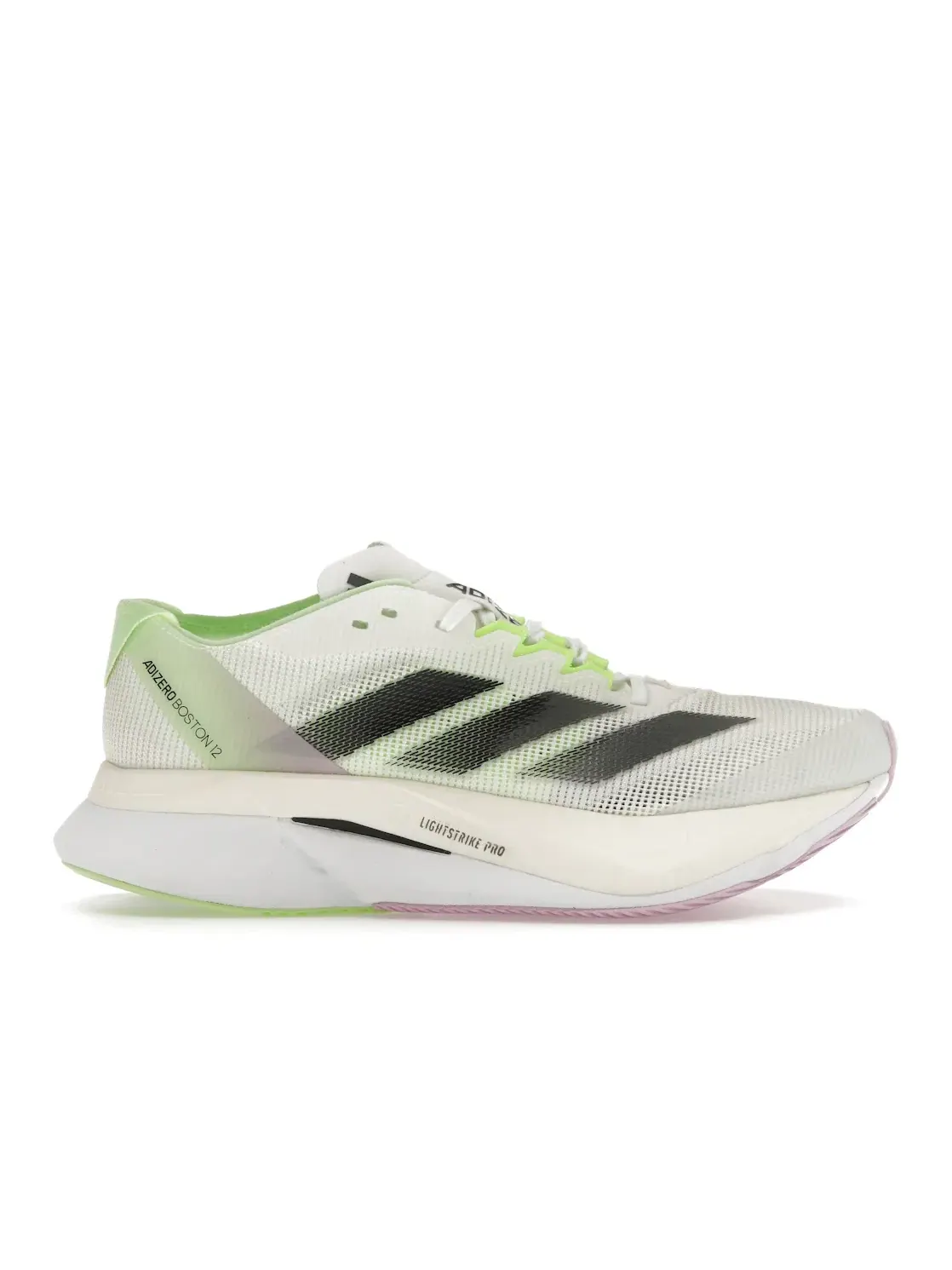 Мужские кроссовки для бега Adizero Boston 12 Adidas — изображение 1 из 4, белый черный зеленый