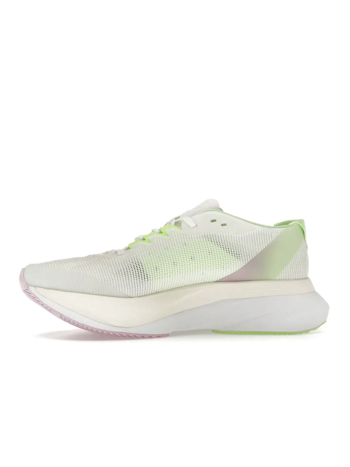 Мужские кроссовки для бега Adizero Boston 12 Adidas — изображение 3 из 4, белый черный зеленый