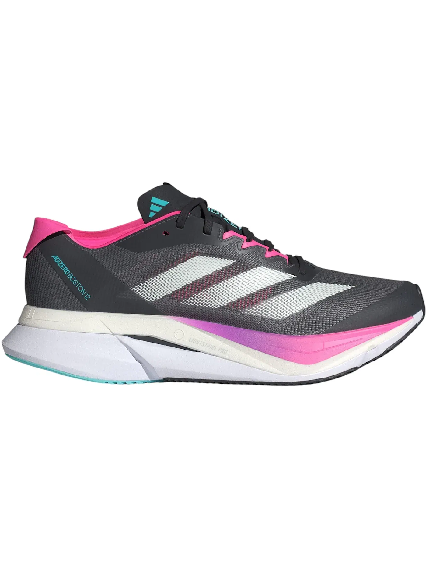 Женские кроссовки для бега Adizero Boston 12 Adidas — изображение 1 из 1, серый розовый