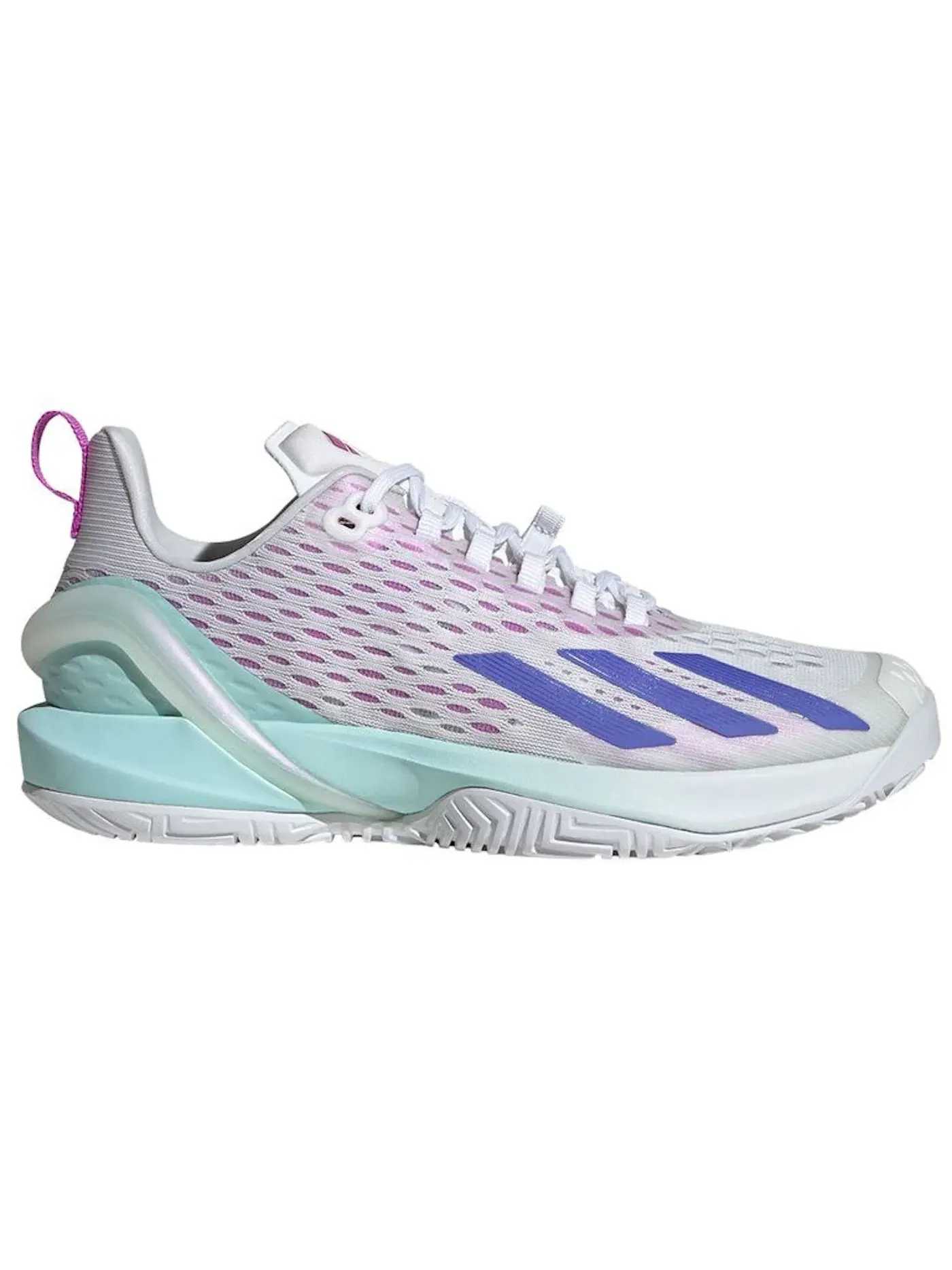 Женские кроссовки для тенниса Adizero Cybersonic Adidas — изображение 1 из 1, белый синий голубой