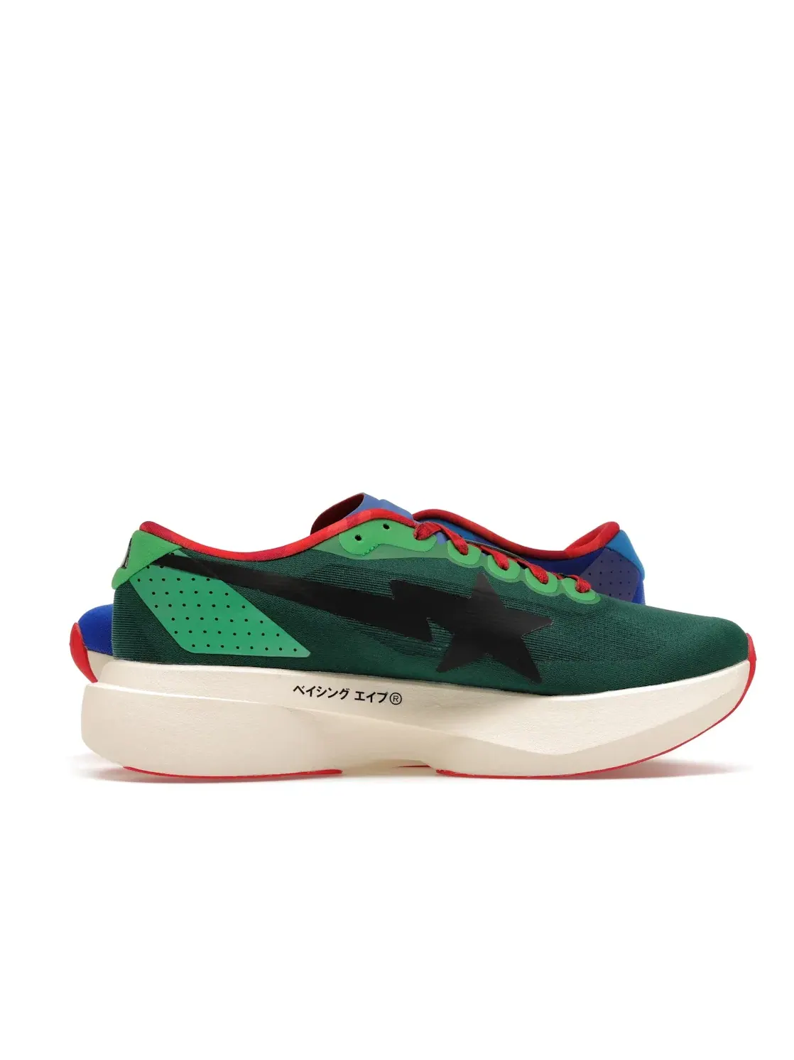 Мужские кроссовки с асимметричным дизайном Adidas Adizero Evo SL Bape — изображение 3 из 4, зеленый/мульти