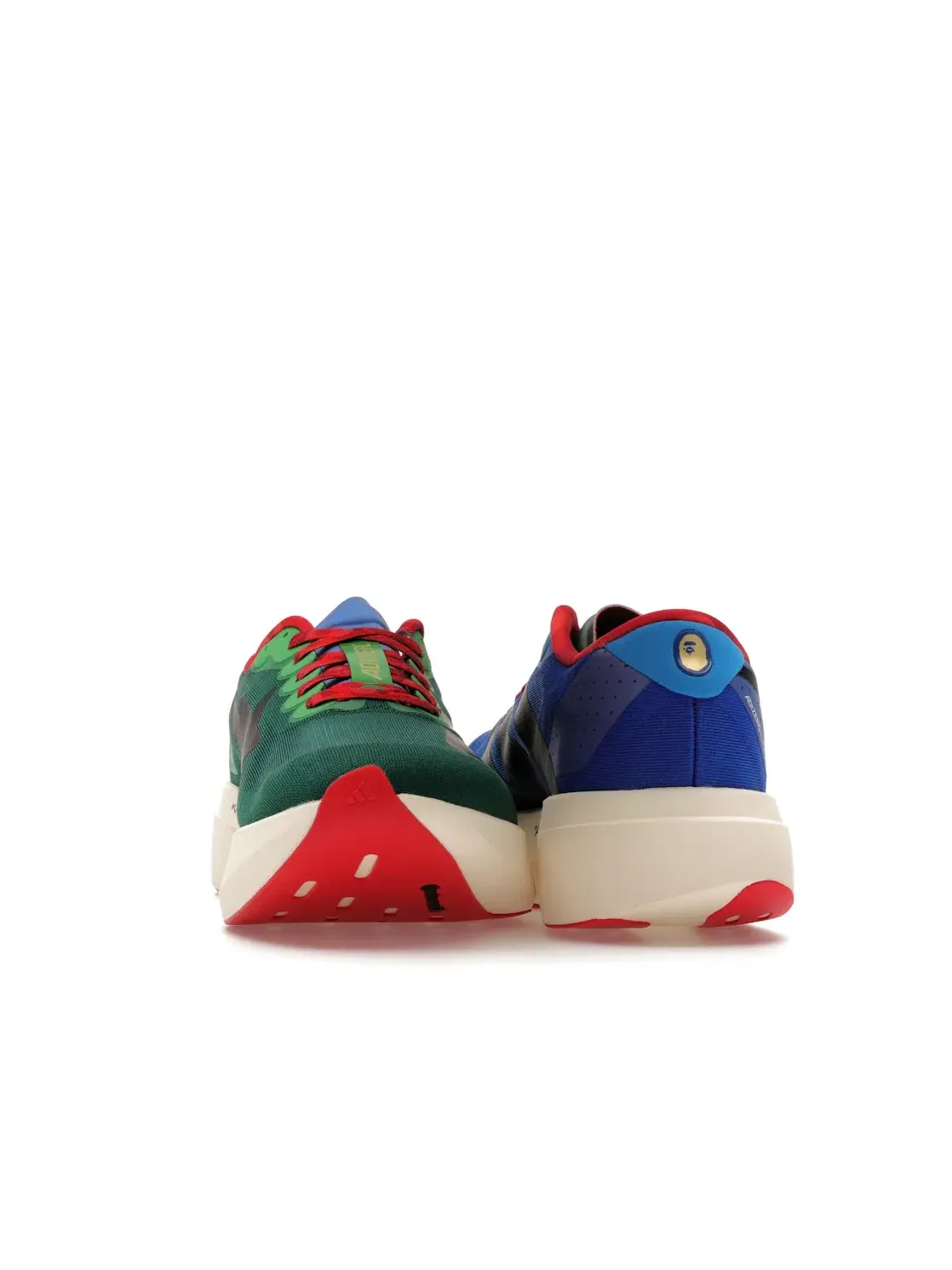 Мужские кроссовки с асимметричным дизайном Adidas Adizero Evo SL Bape — изображение 4 из 4, зеленый/мульти