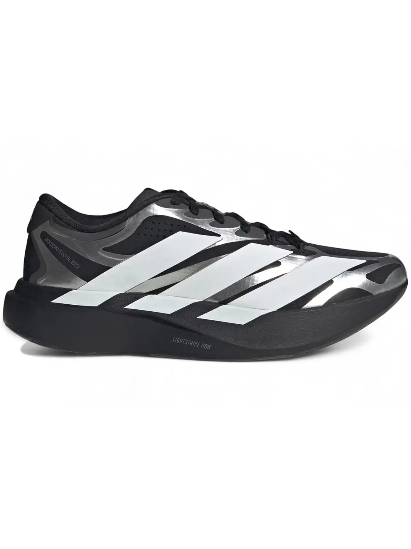 Мужские кроссовки для бега с контрастным дизайном Adizero EVO SL EXO Adidas — изображение 1 из 1, черный/белый/серебристый